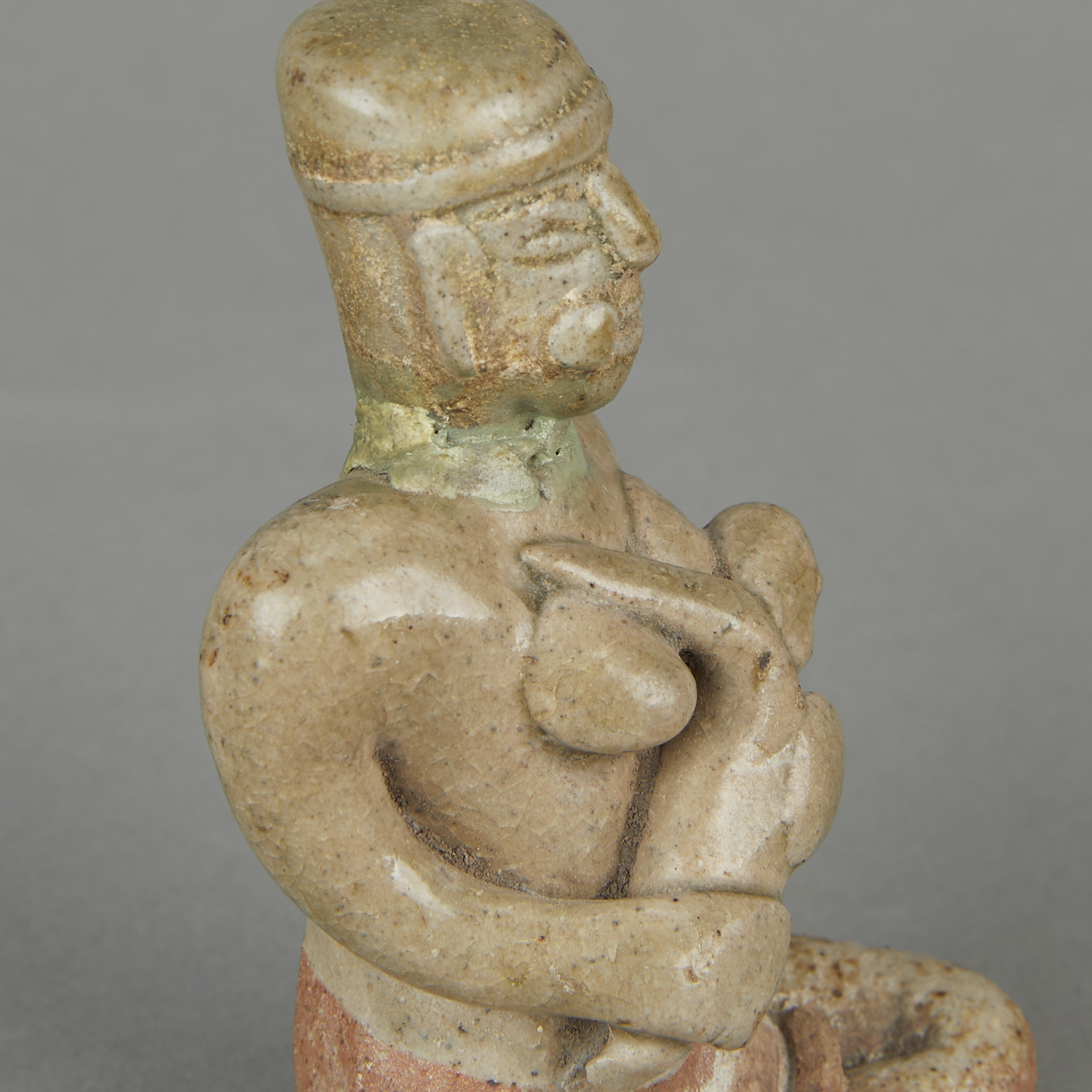 2 15th c. Thai Tukatha Stoneware Figurines - Image 10 of 13