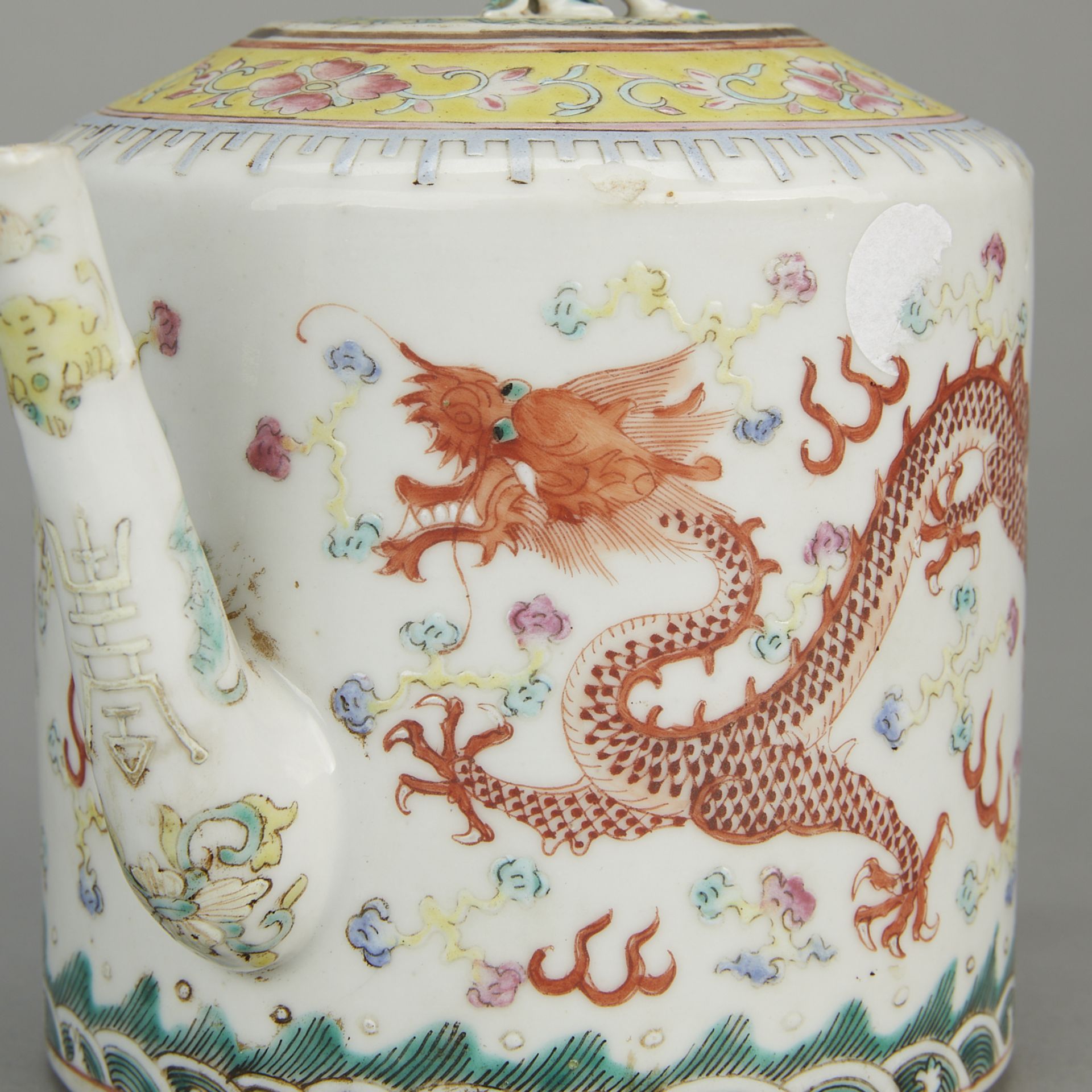 Chinese Guangxu Famille Rose Porcelain Teapot - Bild 2 aus 13