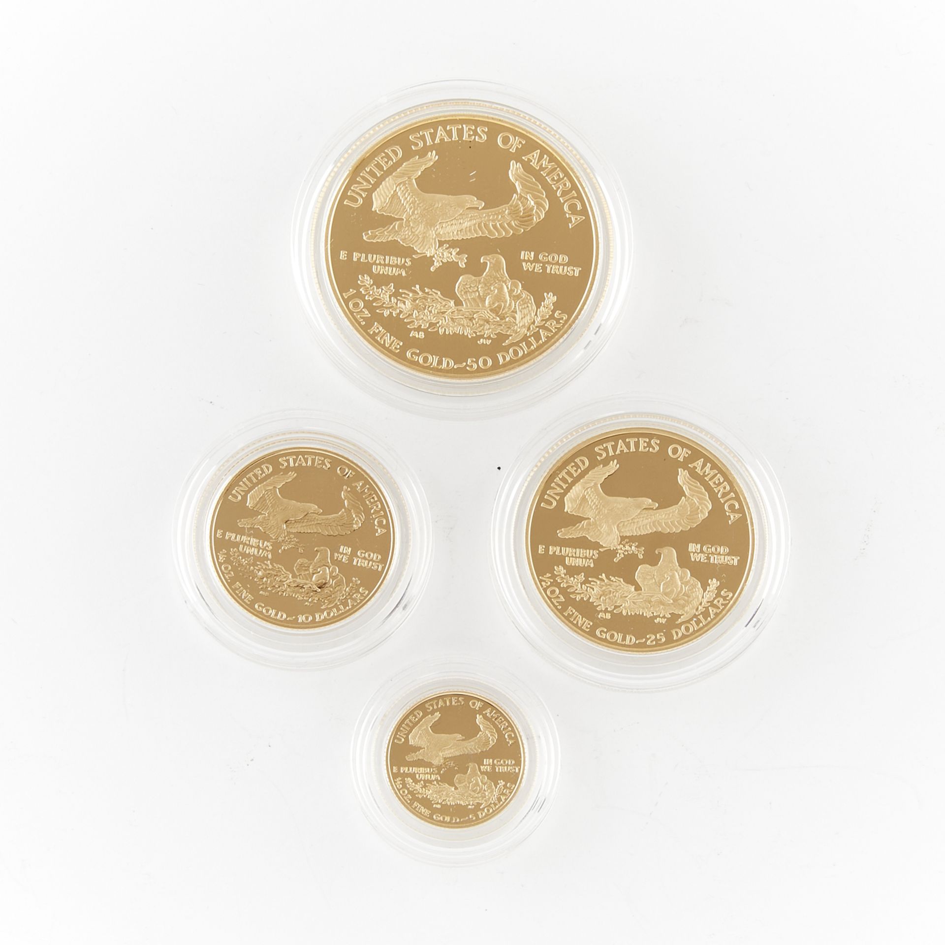2008 Gold Proof American Eagle 4 Coin Set - Image 2 of 3