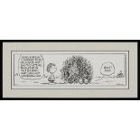 Charles Schulz Original Single Panel Peanuts Comic