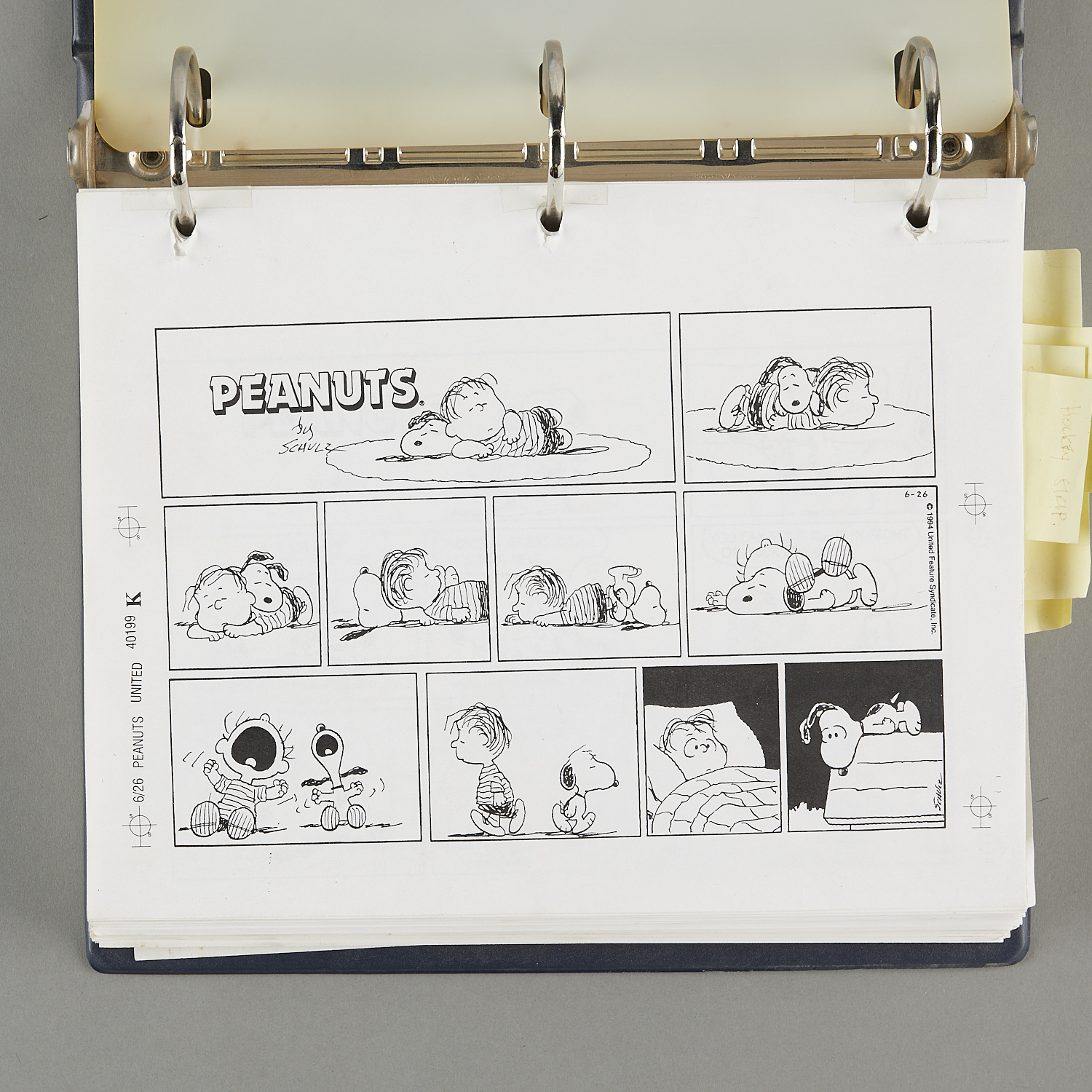 4 Peanuts Binders - Comics & Character Portfolio - Image 8 of 22