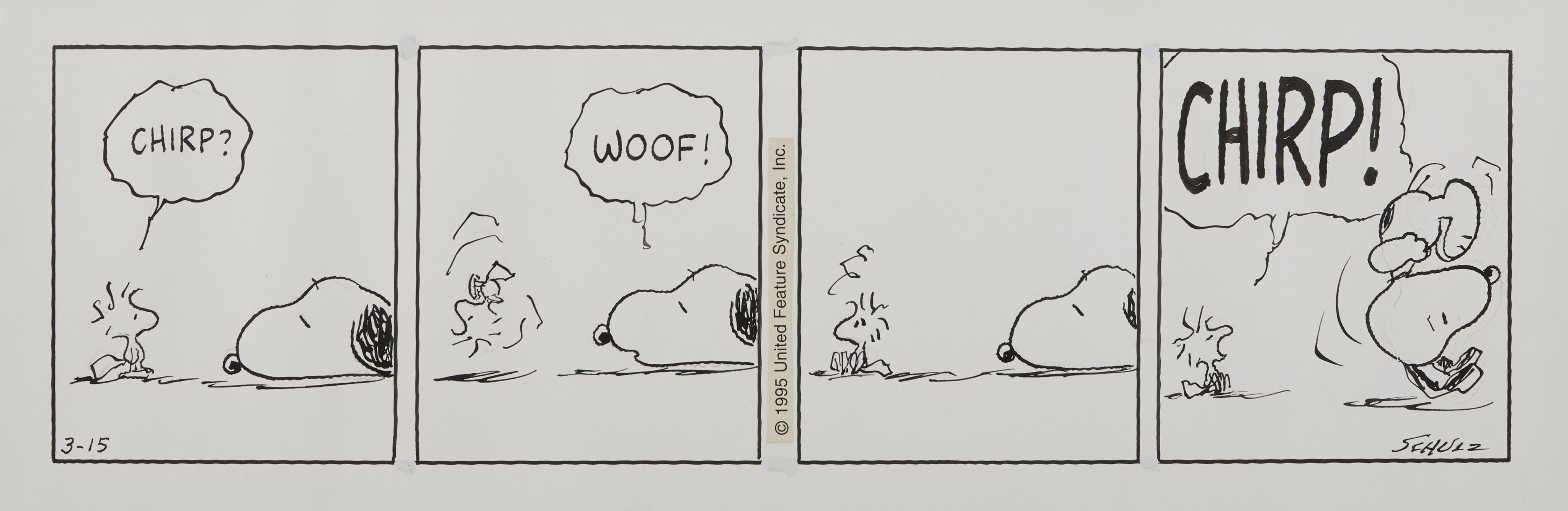 Charles Schulz Original Woodstock & Snoopy Comic - Bild 3 aus 11
