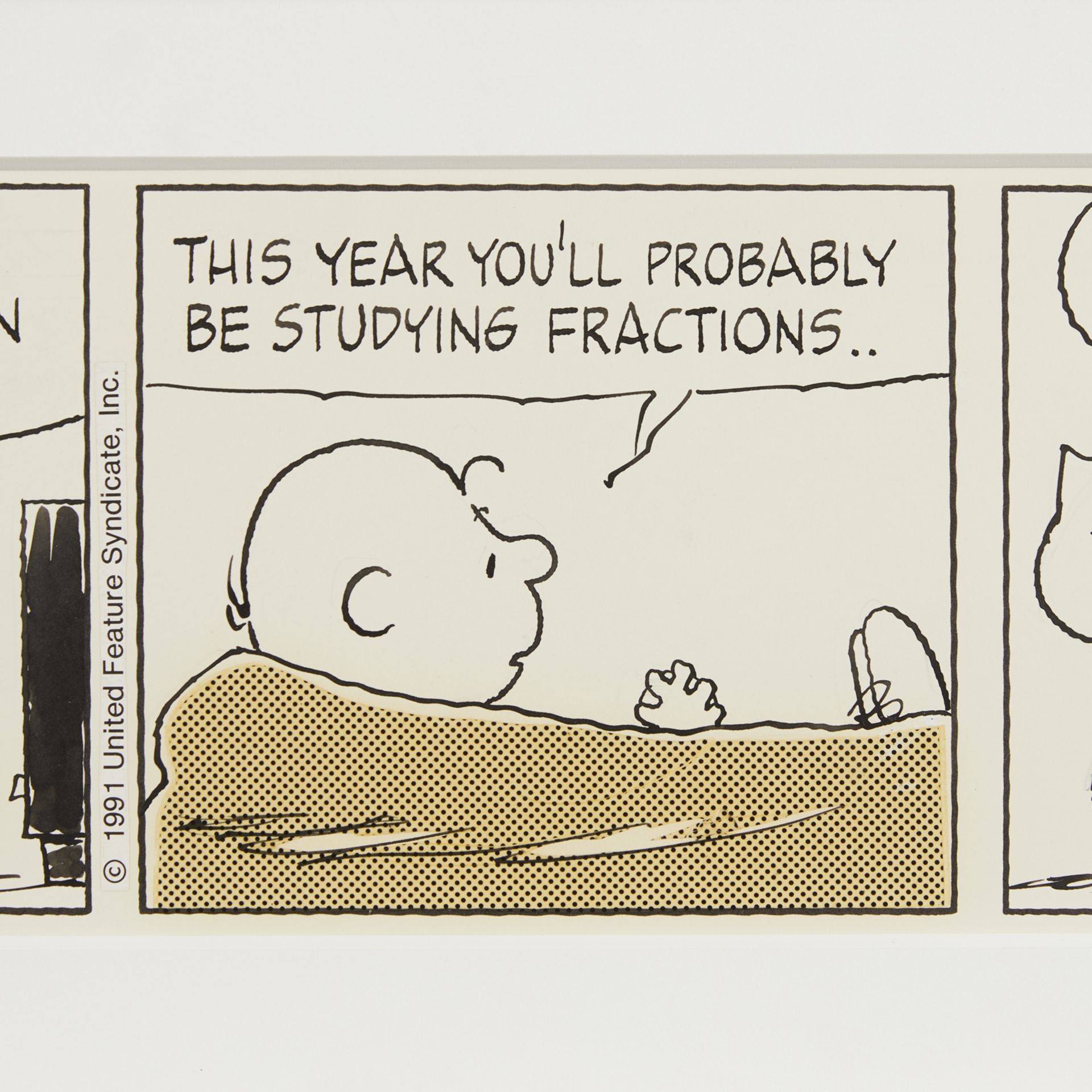 Charles Schulz Original Peanuts Comic Strip 1991 - Image 5 of 9