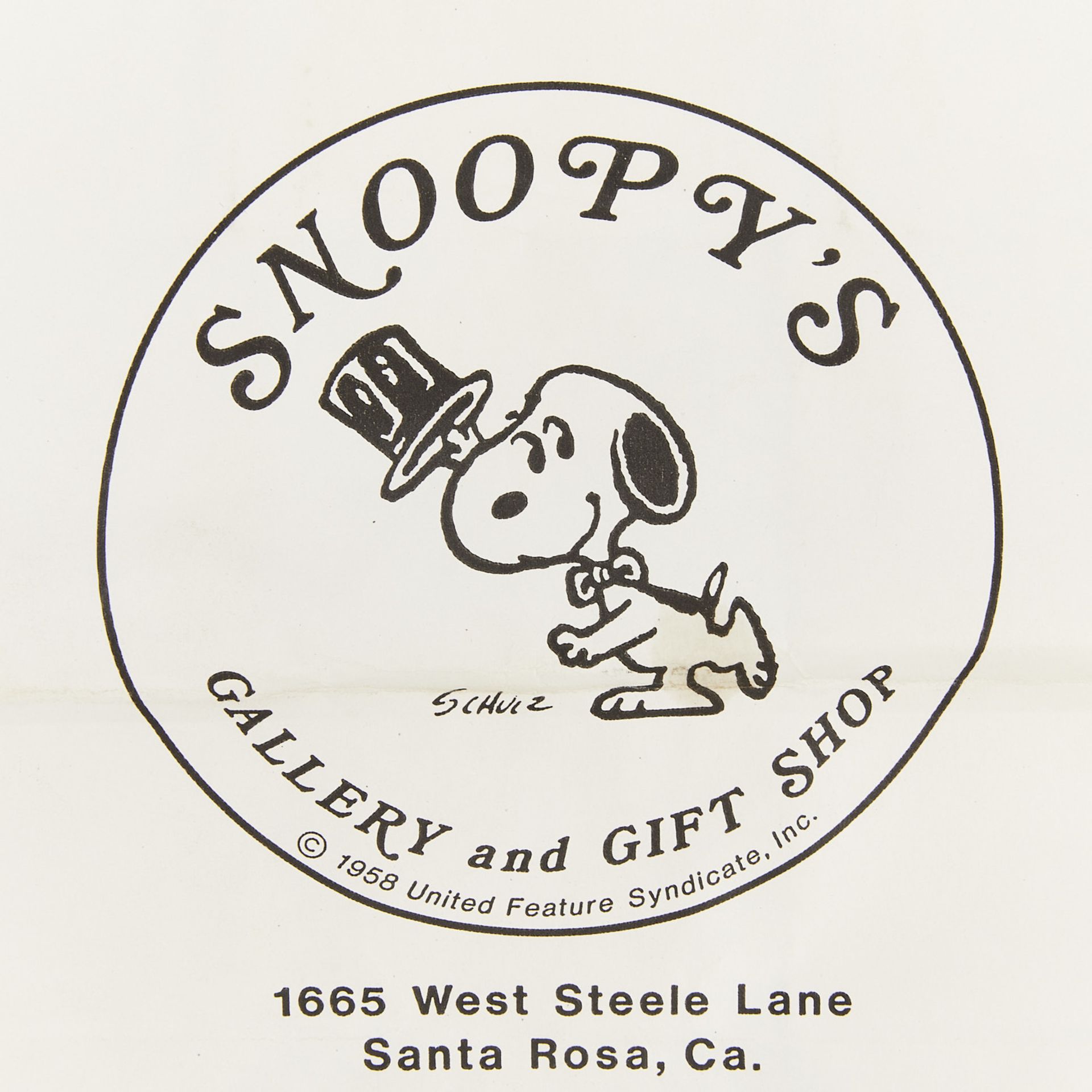 3 Vintage Camp Snoopy Gift Bags & Card - Image 5 of 8