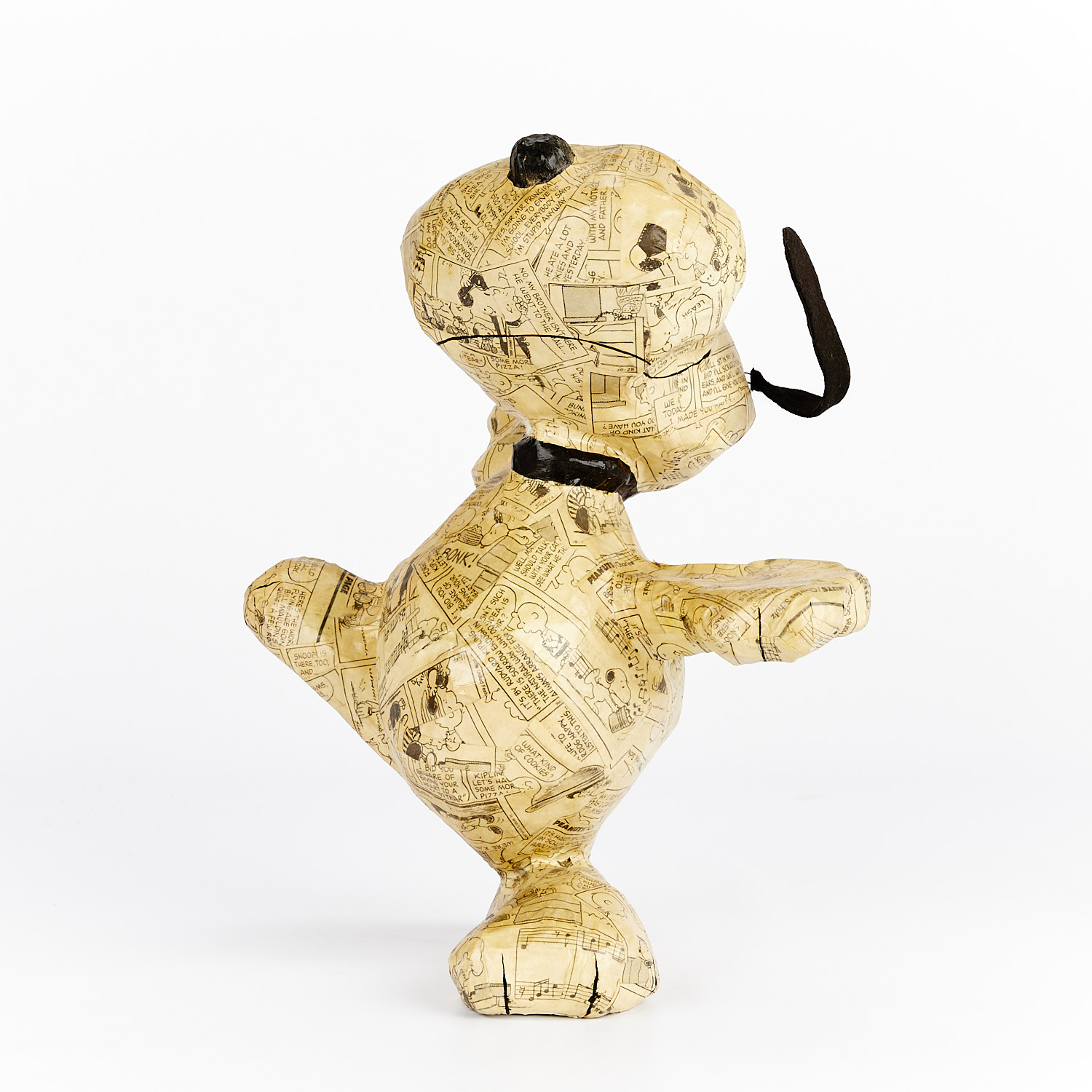 Paper Mache Dancing Snoopy Figure - Image 3 of 11