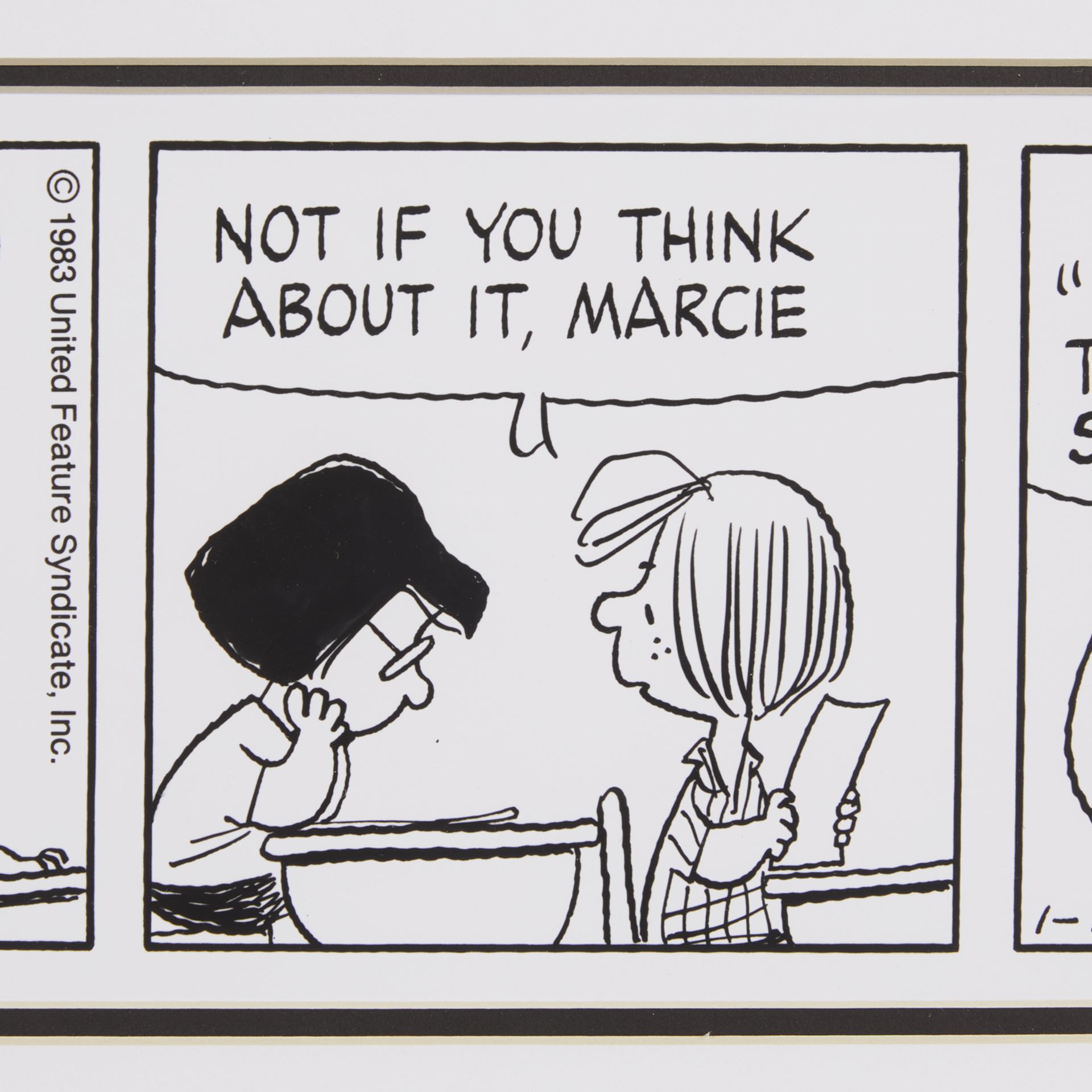 Peanuts Comic Strip Lithograph January 19, 1983 - Bild 6 aus 9