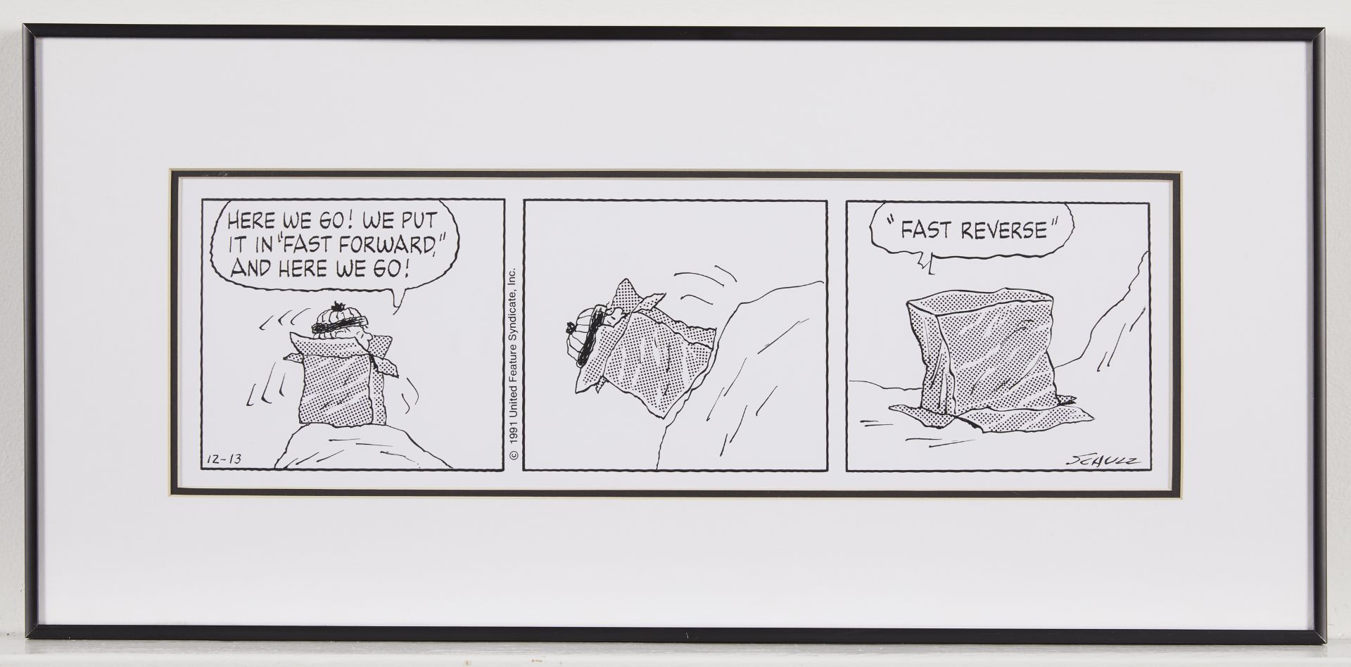 Peanuts Comic Strip Lithograph December 13, 1991 - Bild 2 aus 7