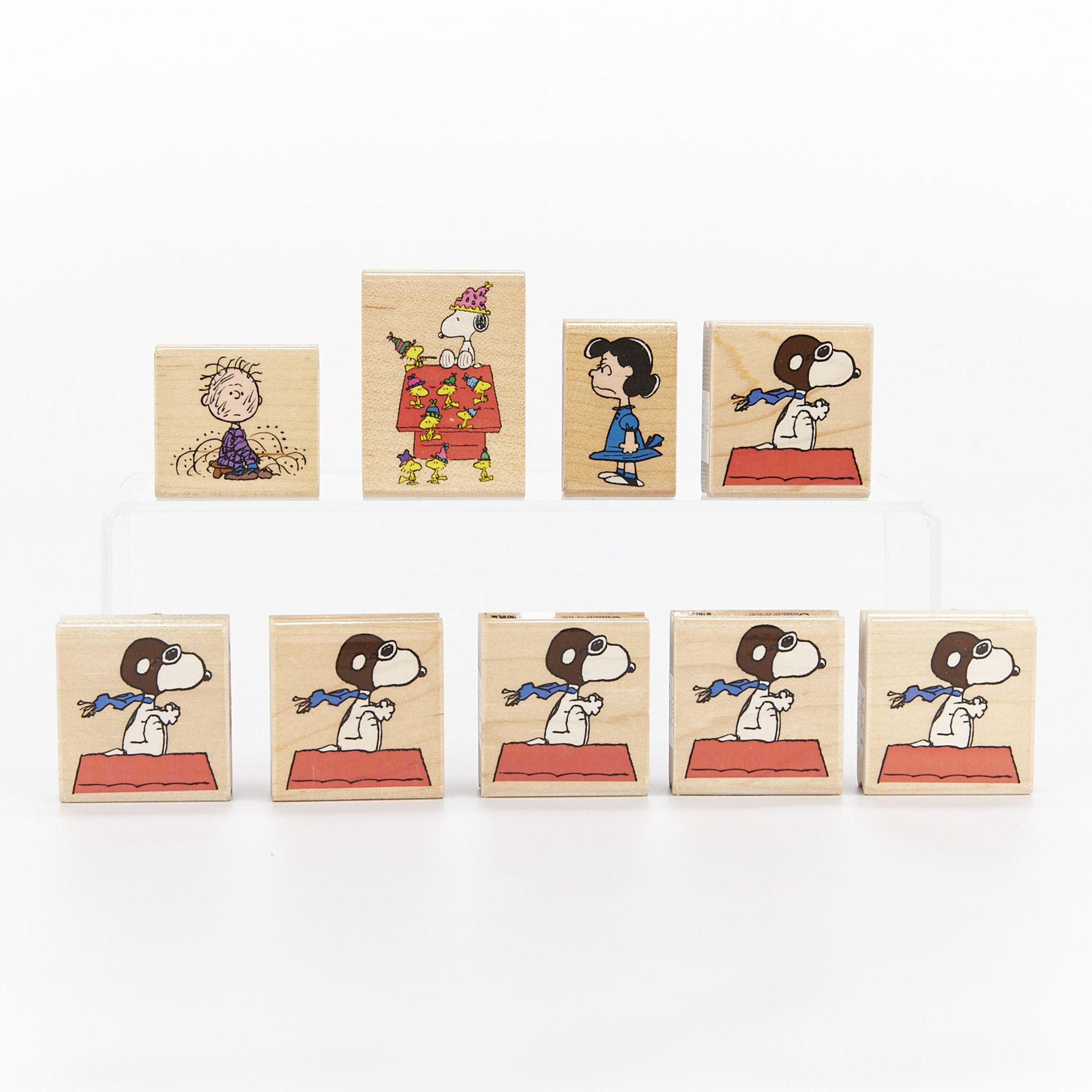 9 Rubber Stampede Peanuts Stamps