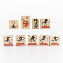 9 Rubber Stampede Peanuts Stamps