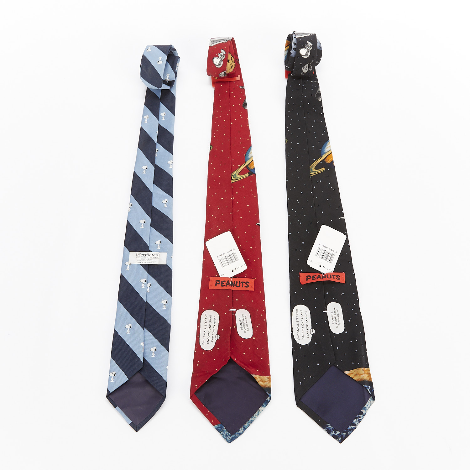 3 Ties of Snoopy - Striped & Space Themed - Image 7 of 10