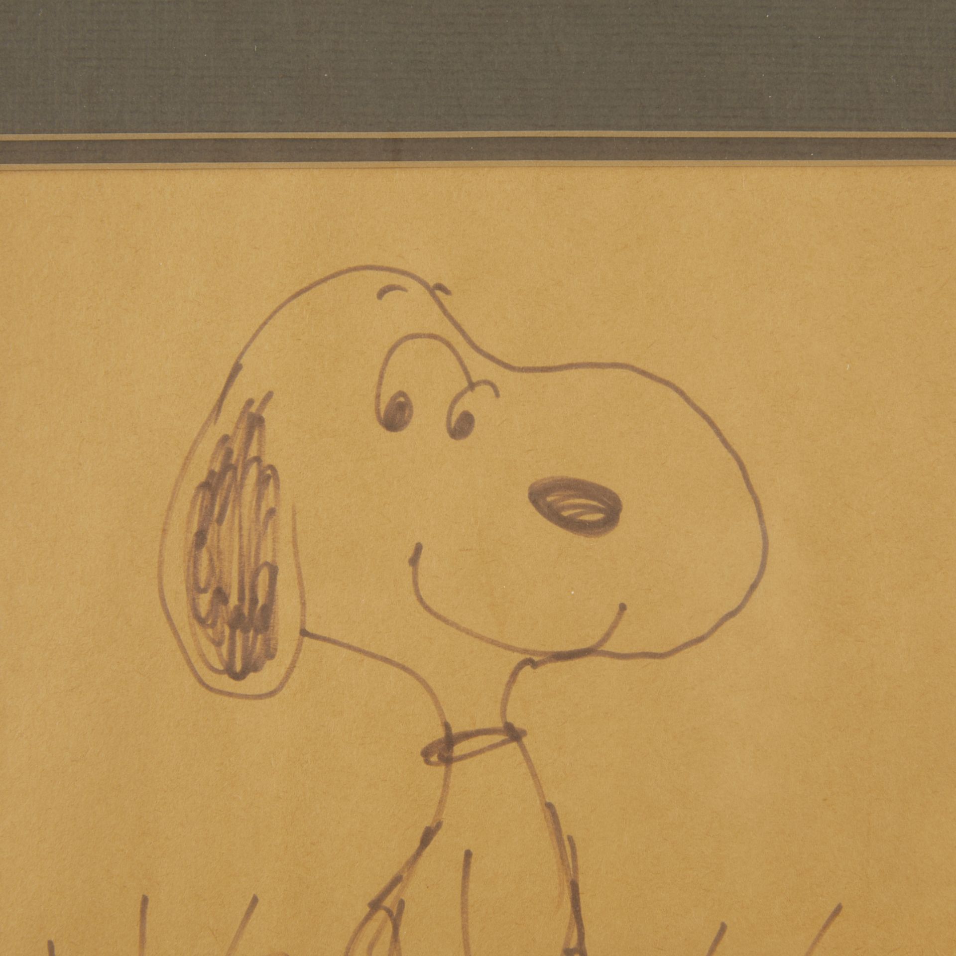 Charles Schulz Pen Drawing Snoopy & Woodstock - Bild 4 aus 6