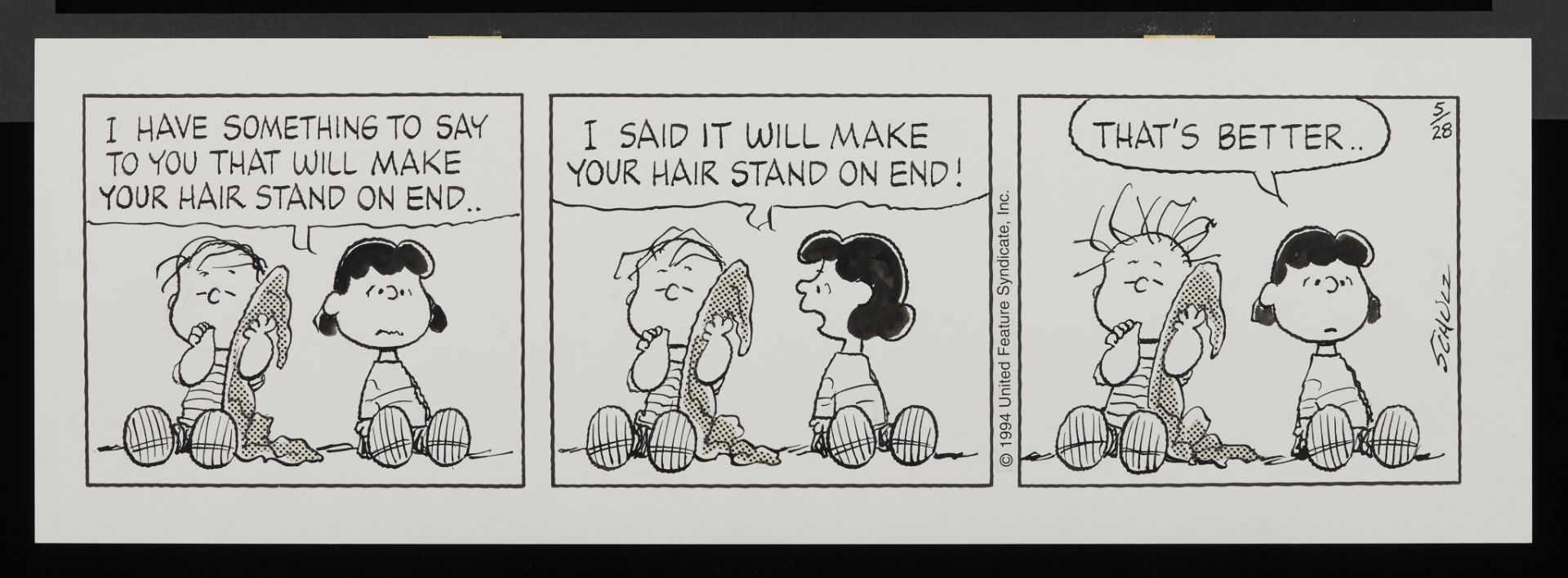 Charles Schulz Original Linus & Lucy Comic - Bild 3 aus 12