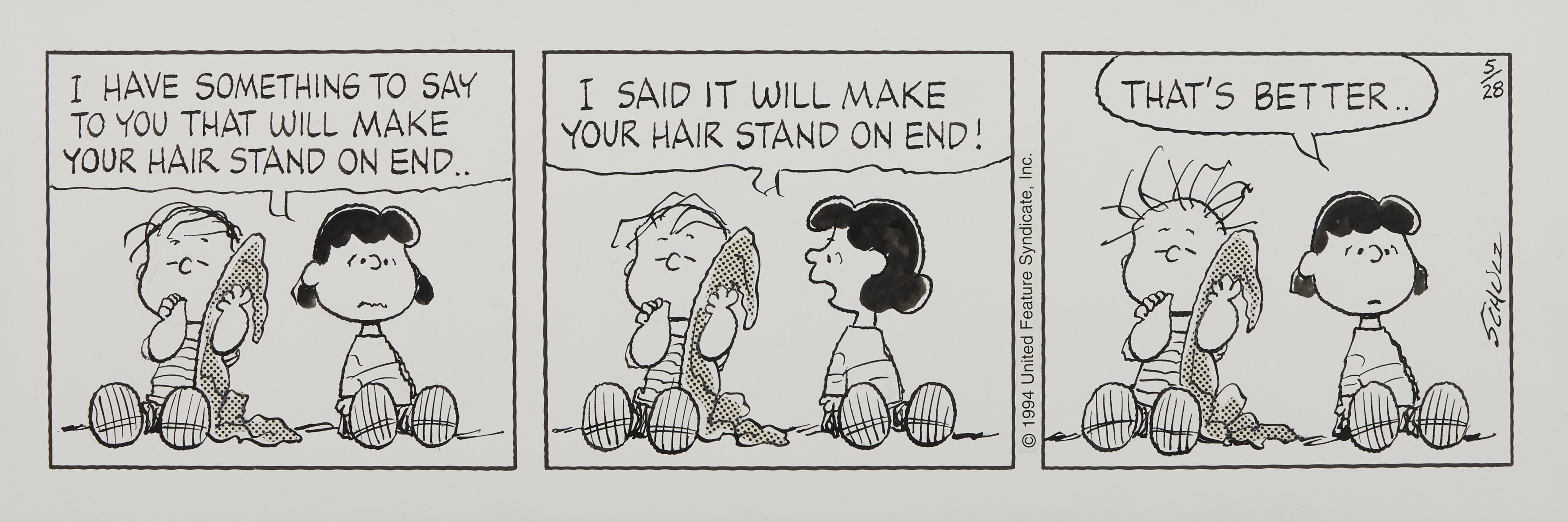 Charles Schulz Original Linus & Lucy Comic - Bild 2 aus 12
