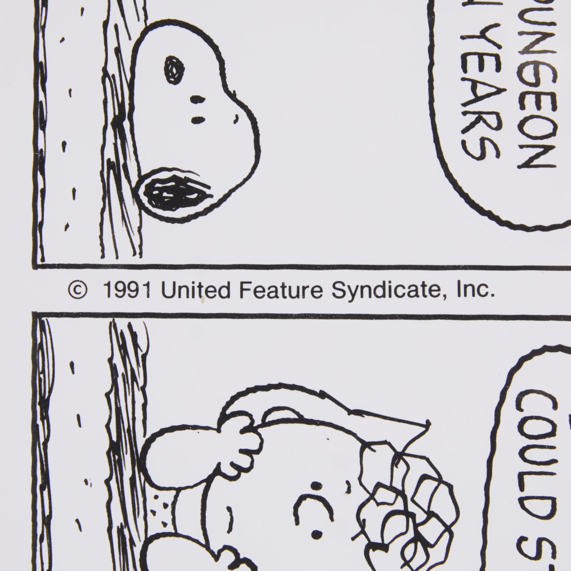 Peanuts Comic Strip Lithograph August 30, 1991 - Bild 6 aus 7