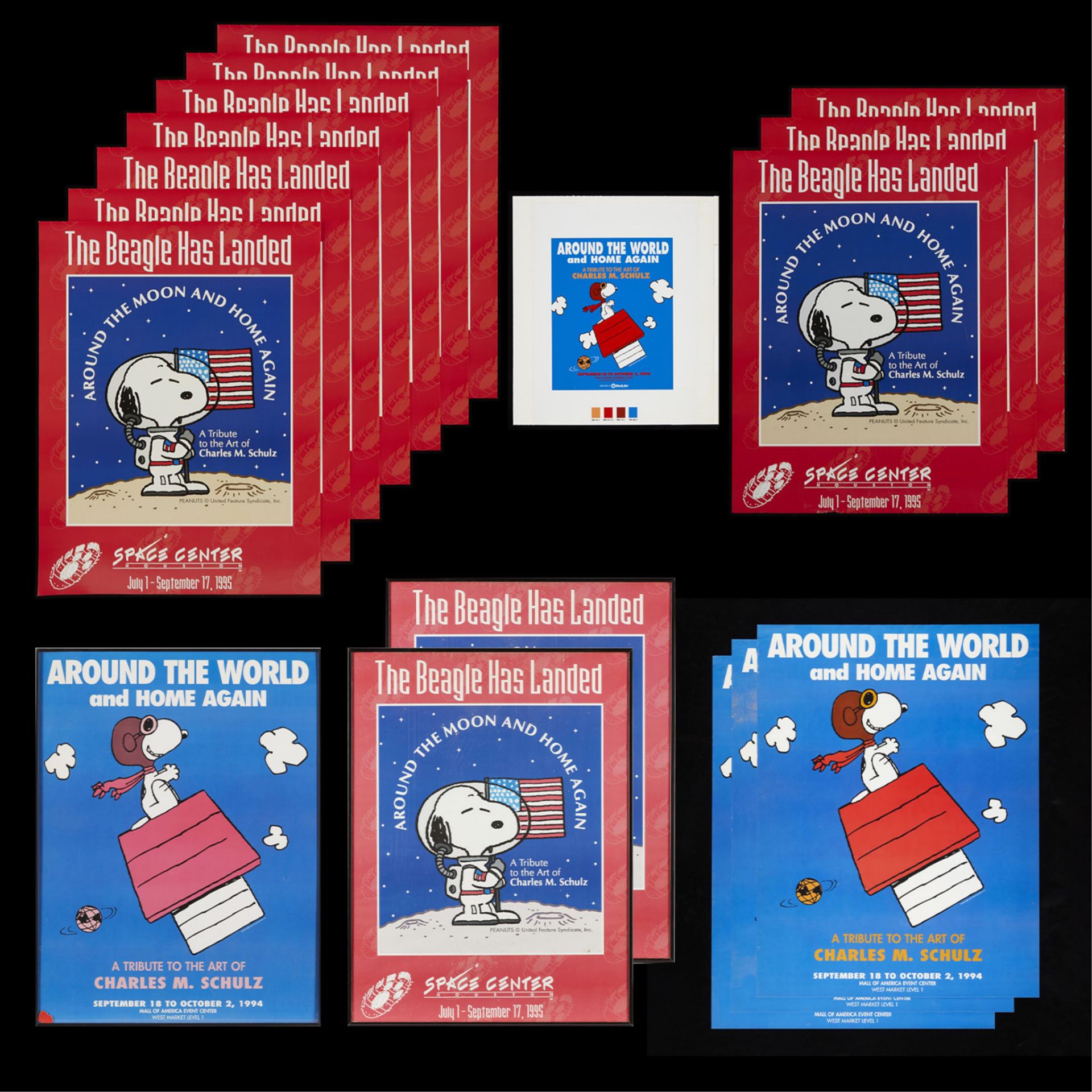 17 Charles Schulz Tribute Exhibition Posters