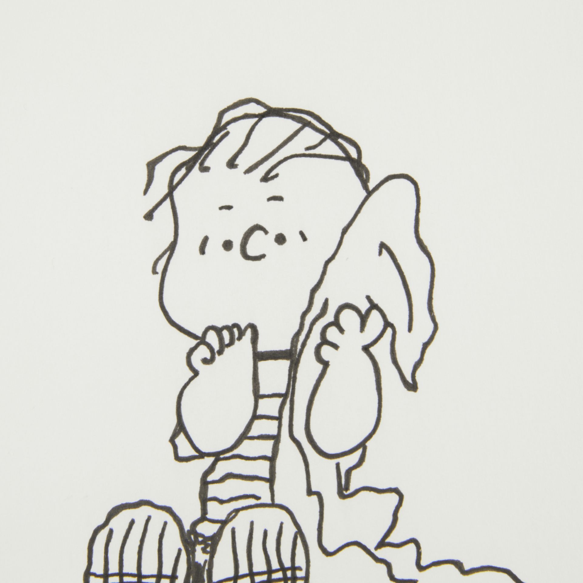 Charles Schulz Original Ink Drawing of Linus - Bild 4 aus 6