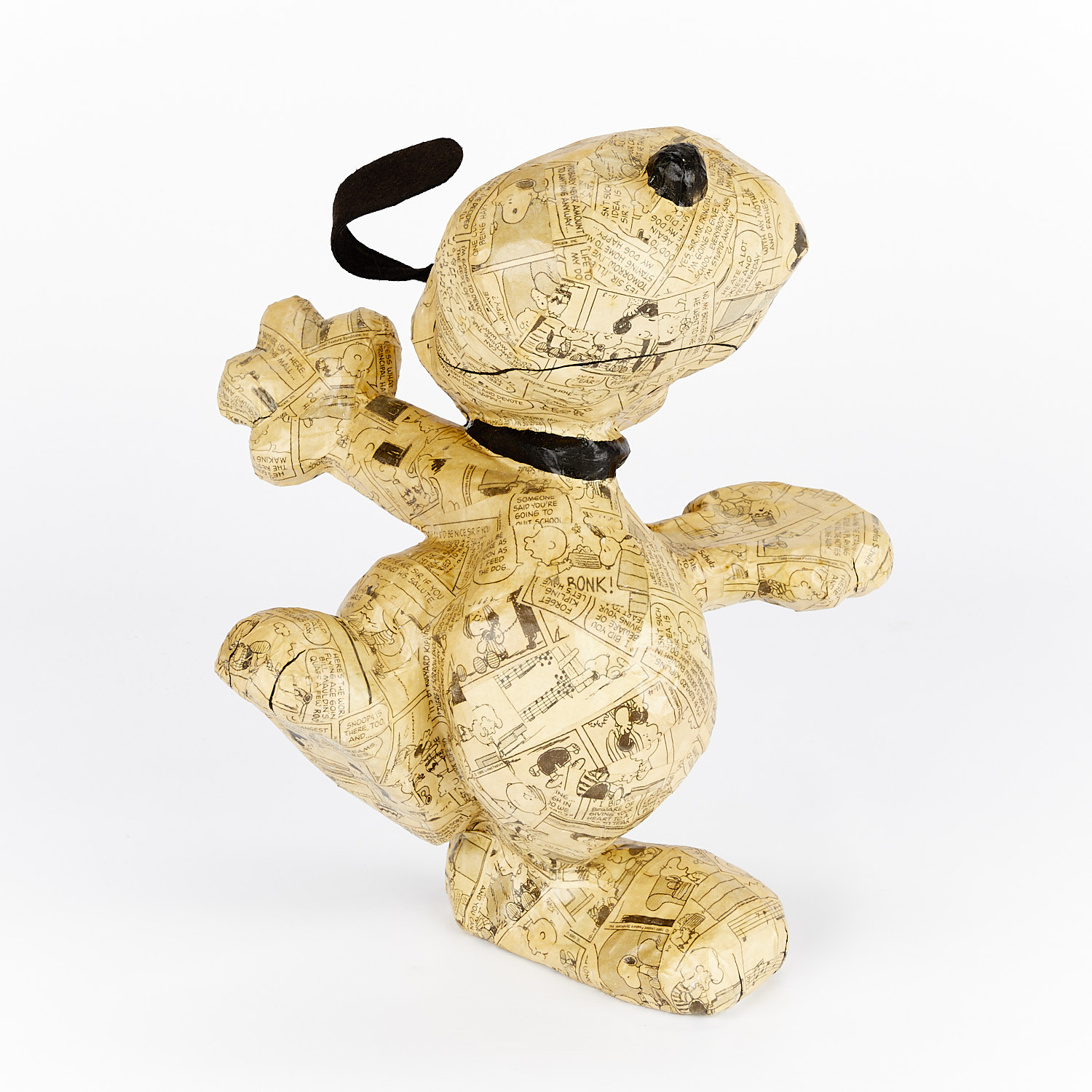 Paper Mache Dancing Snoopy Figure