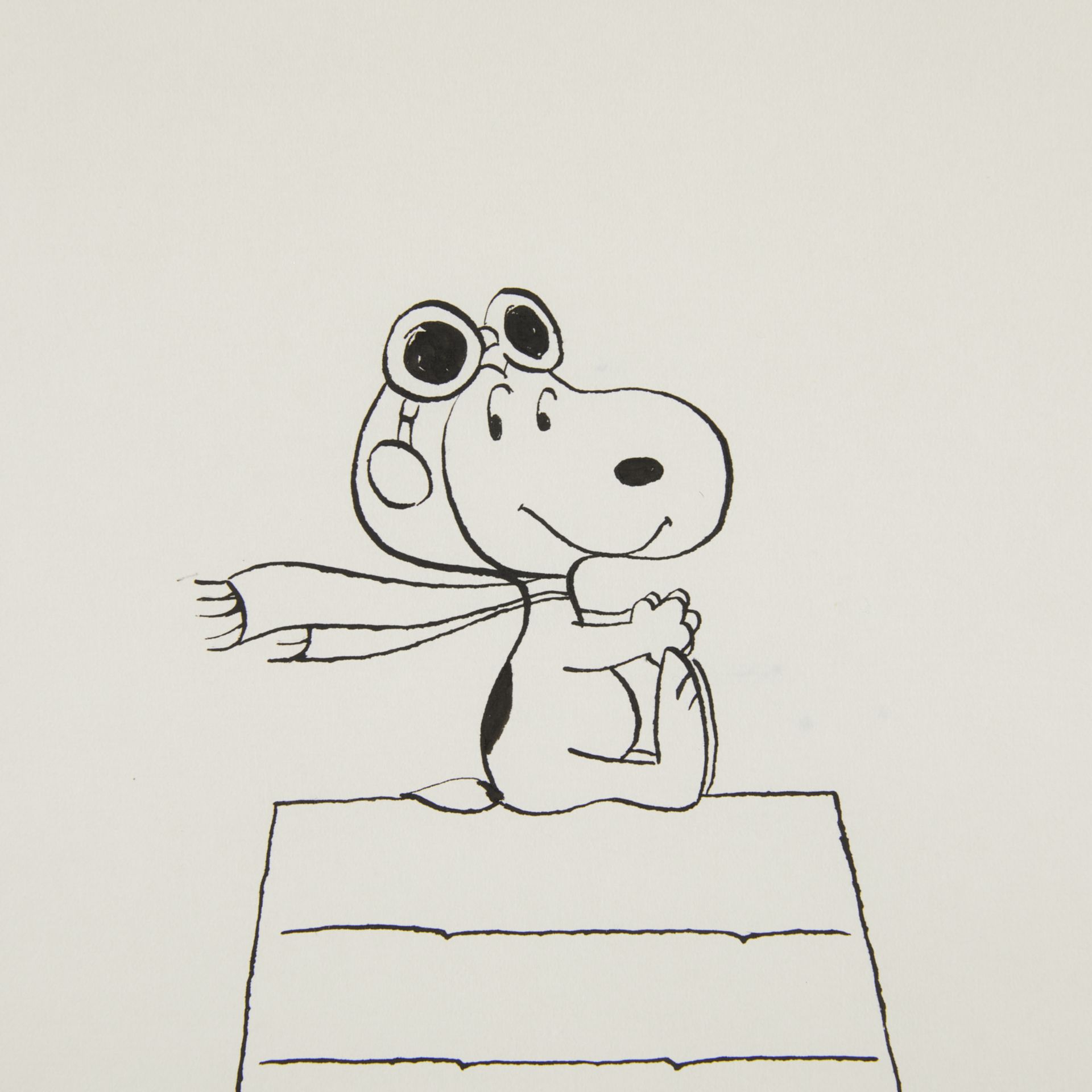 Charles Schulz Original Drawing Flying Ace Snoopy - Image 4 of 7