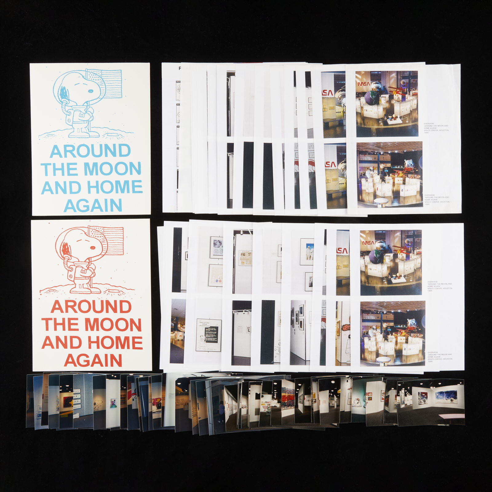 "Around the Moon" NASA Exhibit Slides & Ephemera