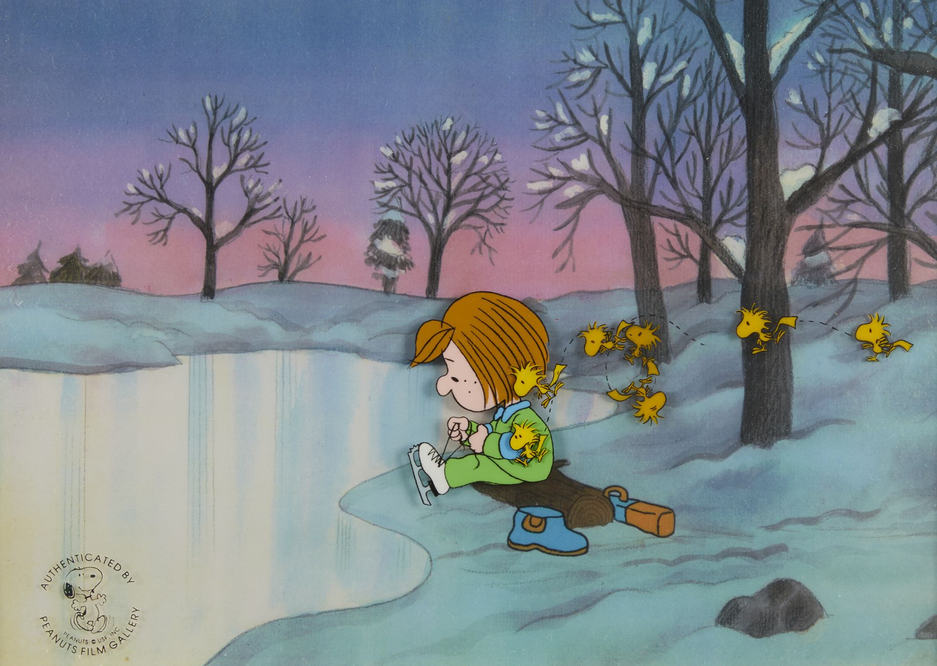Original Peanuts Animation Cel 1980