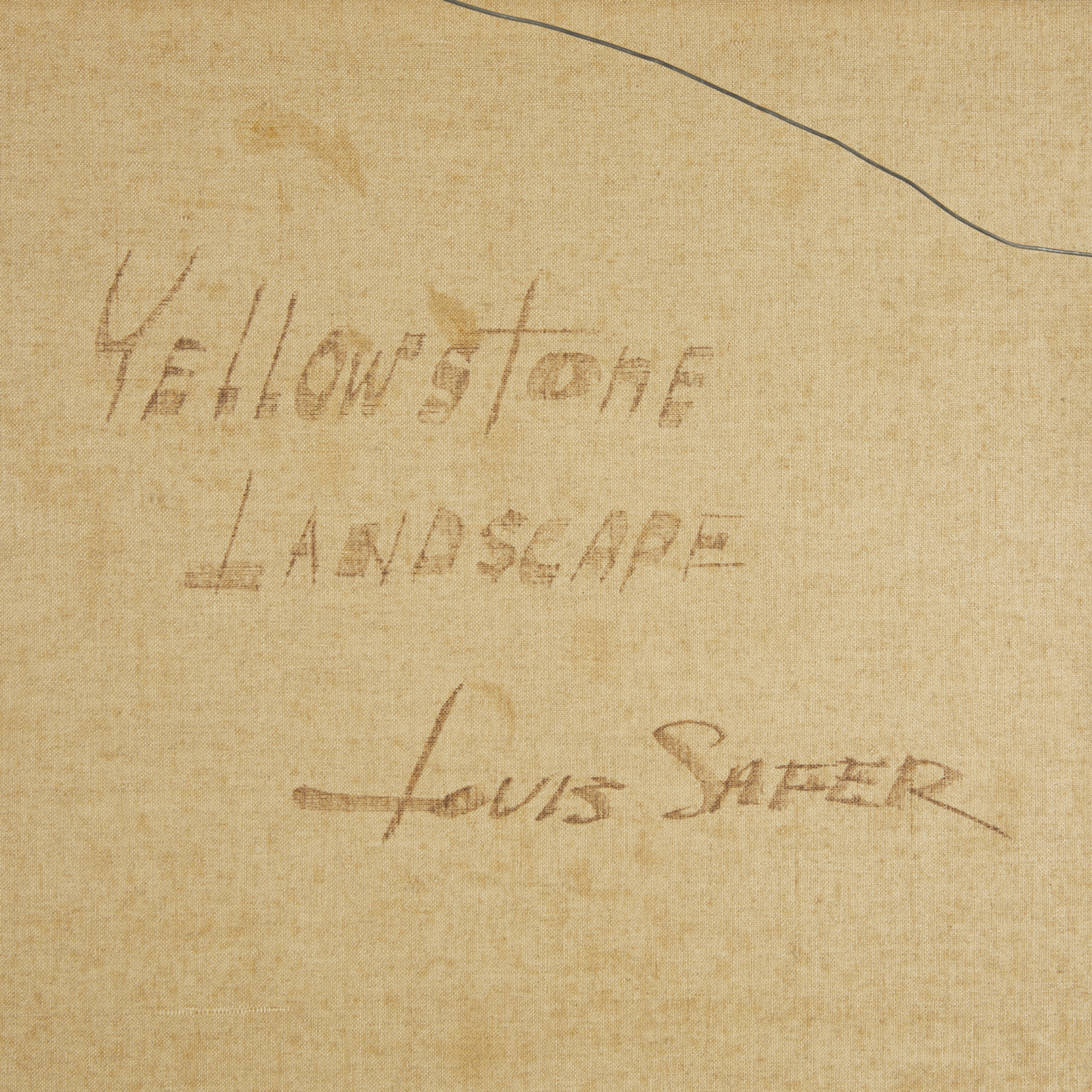 Louis Safer "Yellowstone Landscape" Painting - Image 8 of 10