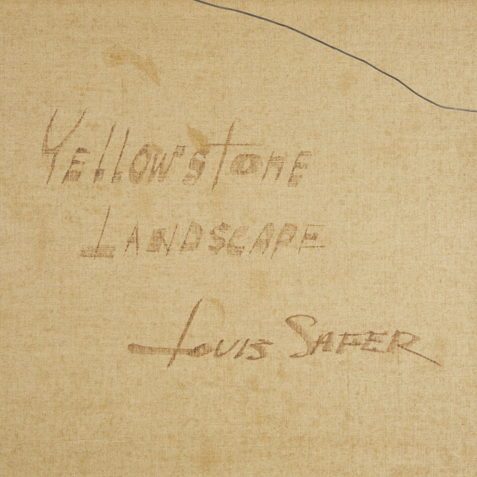Louis Safer "Yellowstone Landscape" Painting - Bild 8 aus 10
