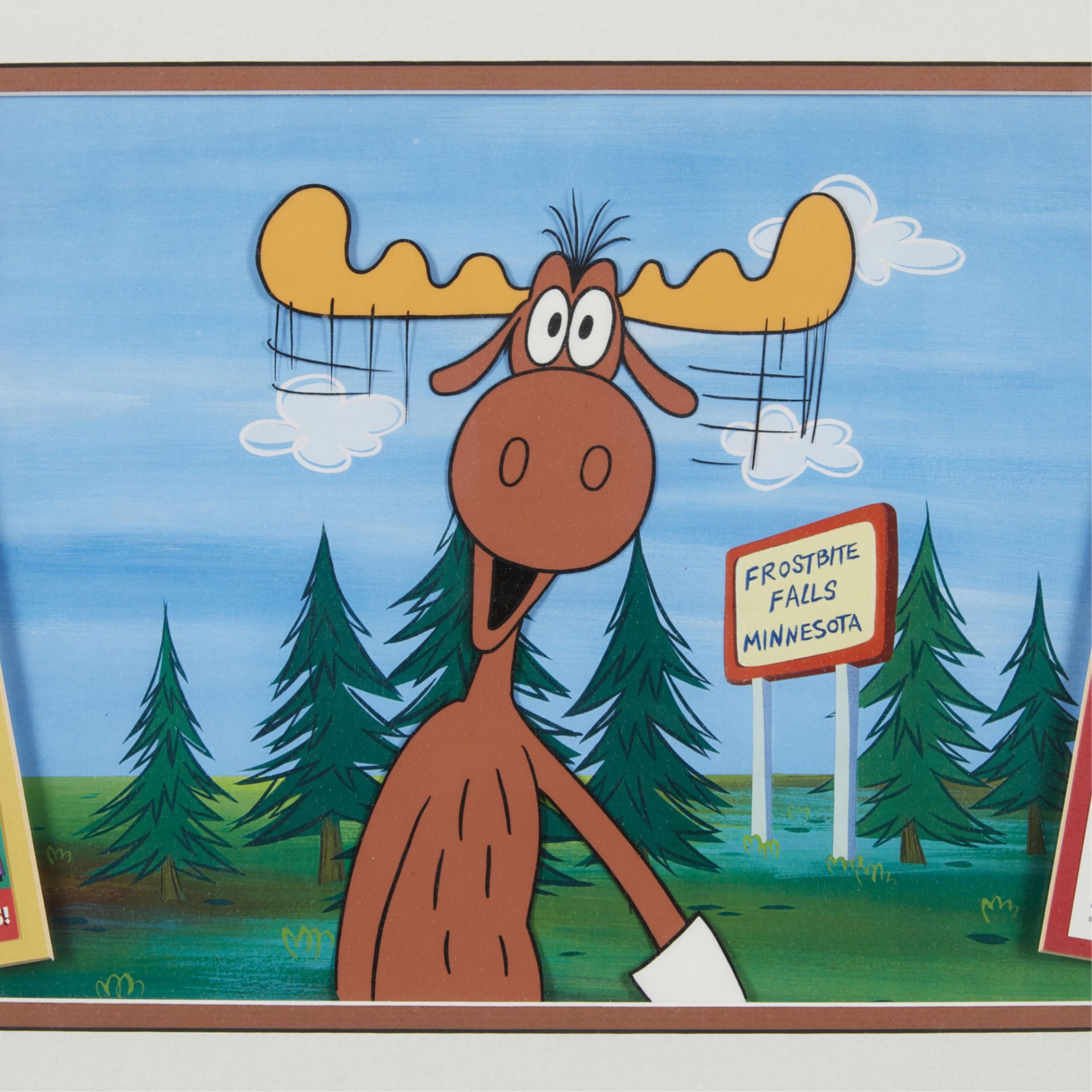 Animation Cel of Bullwinkle J. Moose of MN Lottery - Image 2 of 10