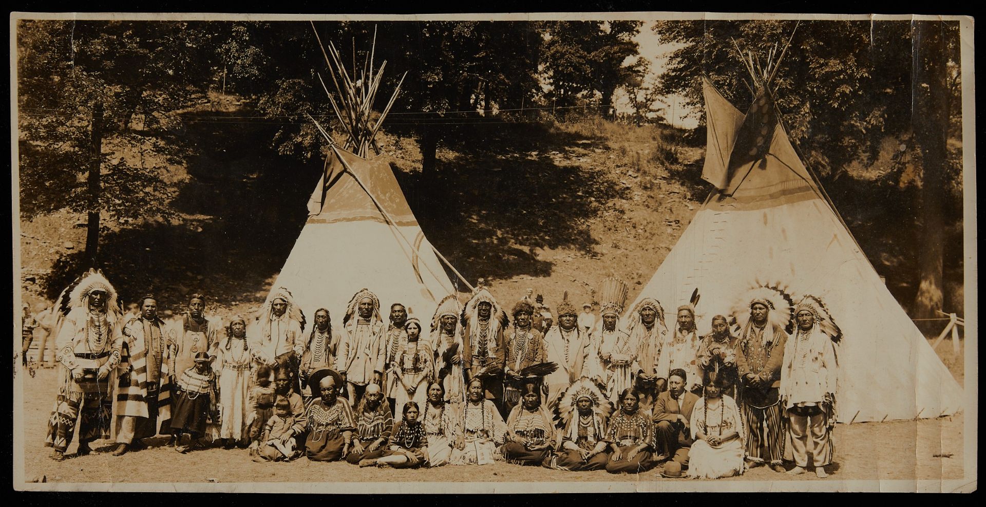 Native American Chiefs Photo Minnehaha Park 1928 - Bild 3 aus 6