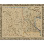 1860 Minnesota and Dacotah Territory Map