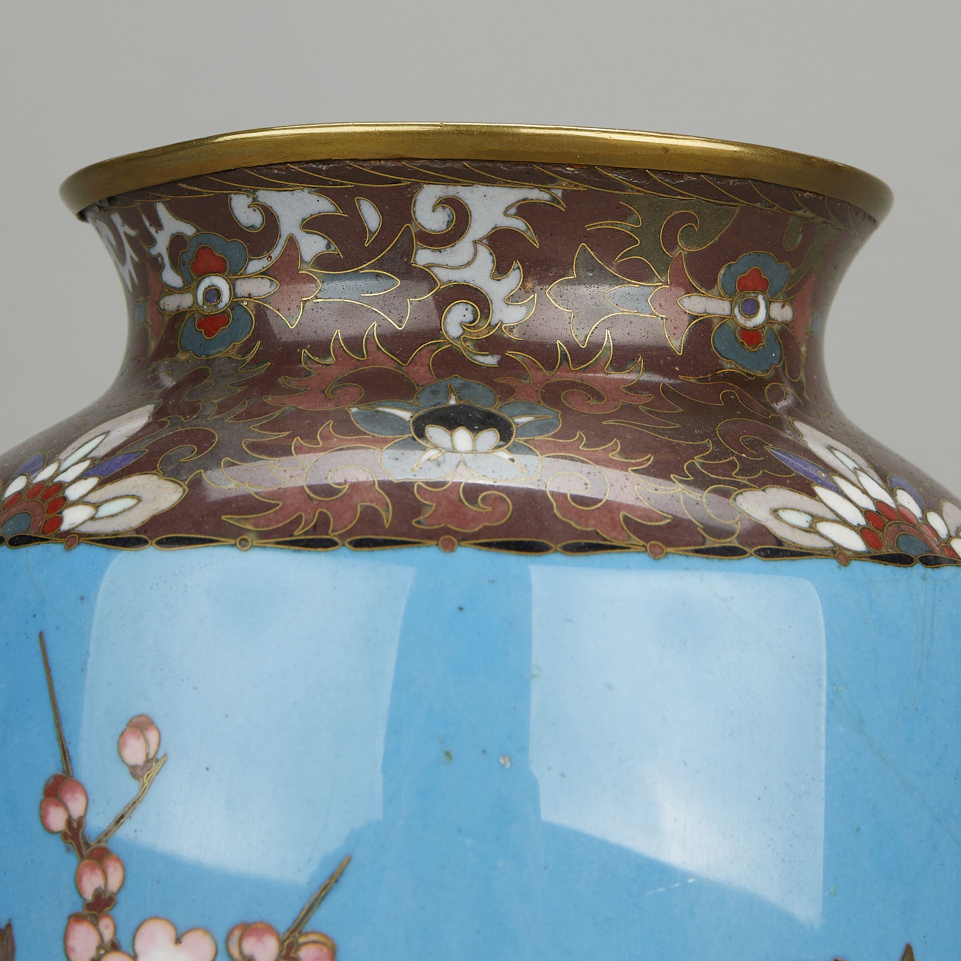 Chinese Closoinne Vase From Brewer Painting - Image 11 of 14