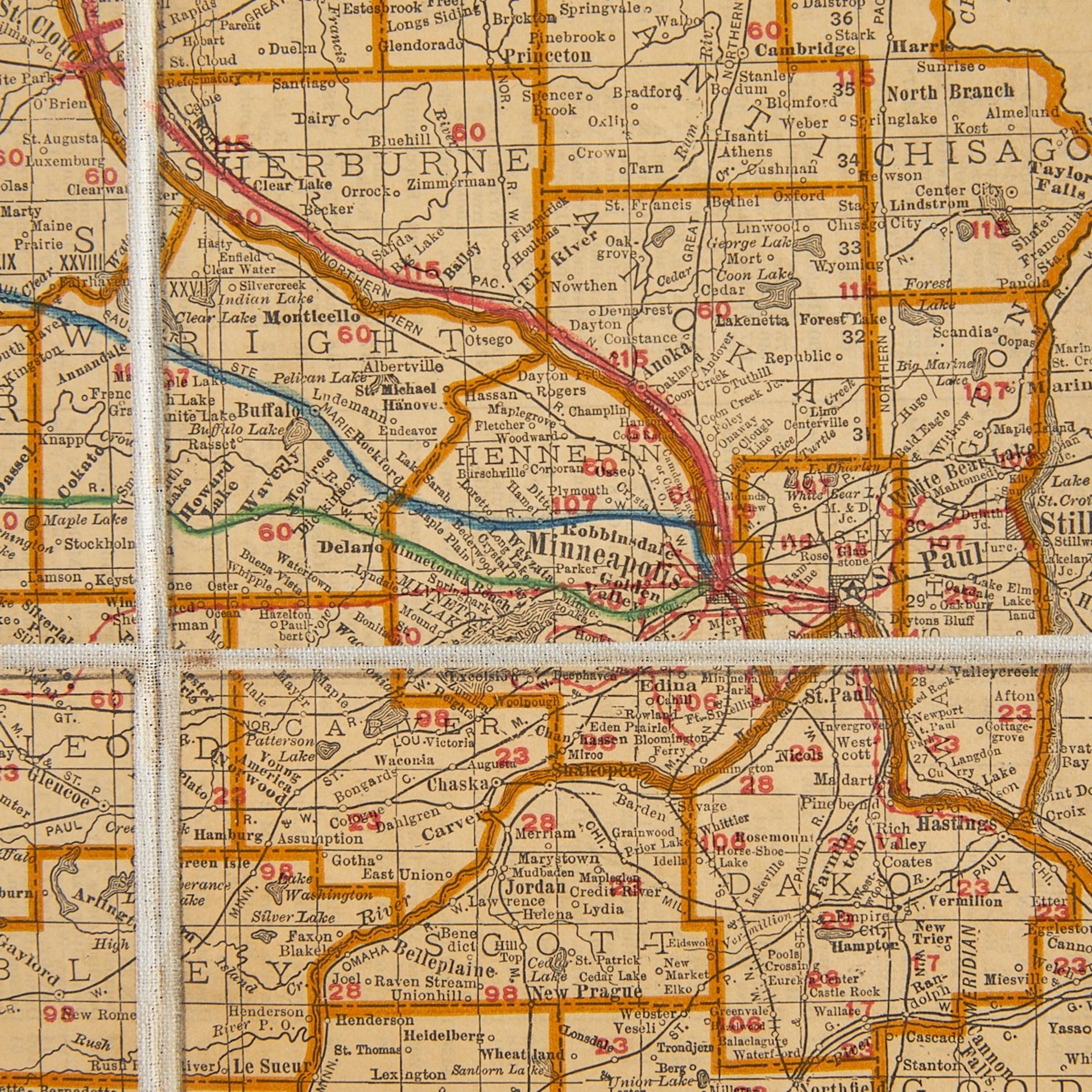 Vintage MN Map & Postmasters Photo 1926 - Bild 7 aus 16