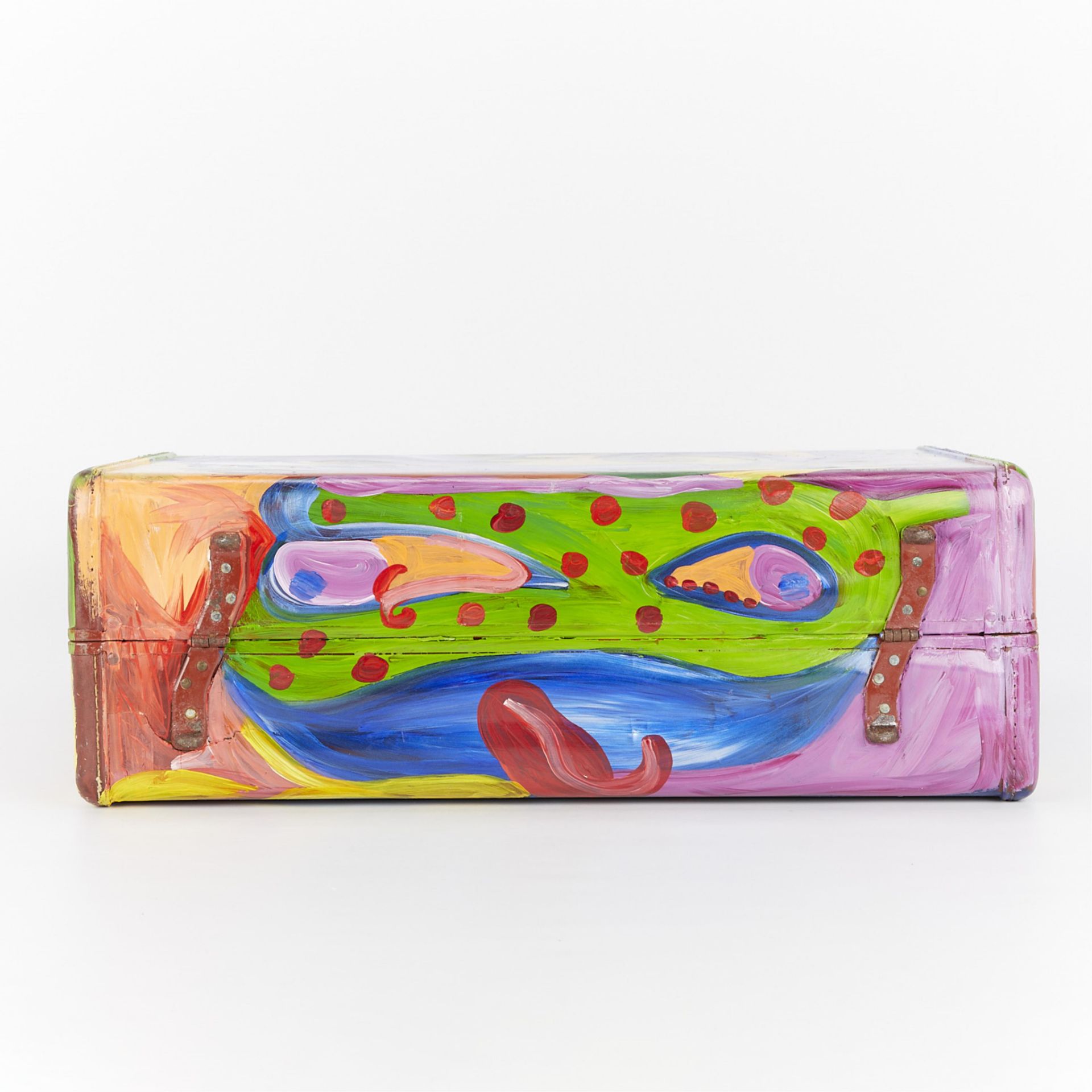 Layl McDill Abstract Painted Suitcase - Bild 8 aus 16