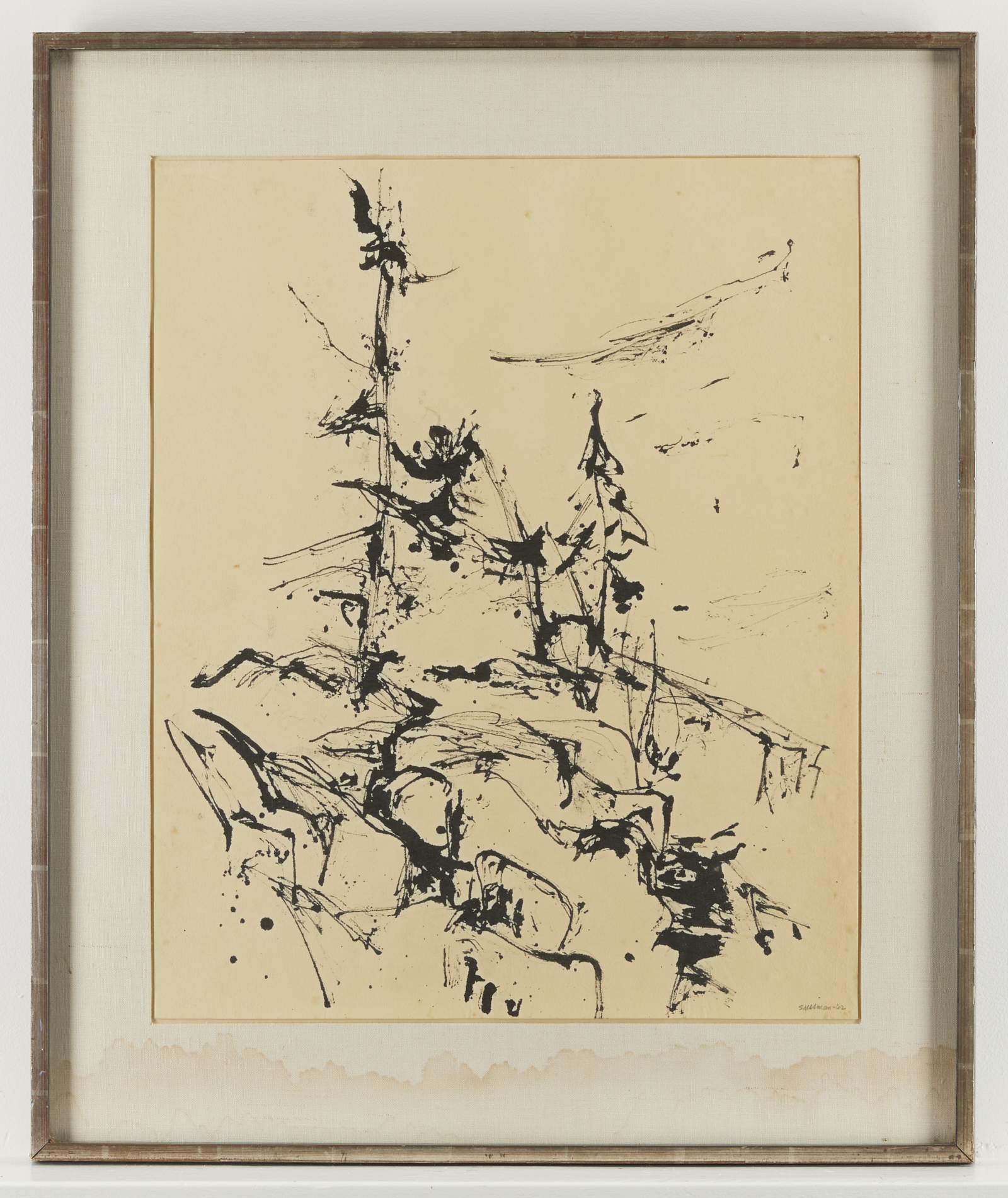 Richard Sussman "Aspiration" Ink Drawing 1962 - Image 3 of 9