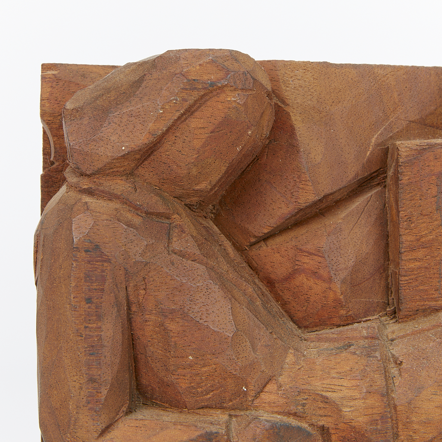 John Rood Carved Wooden Sculpture - Image 9 of 10