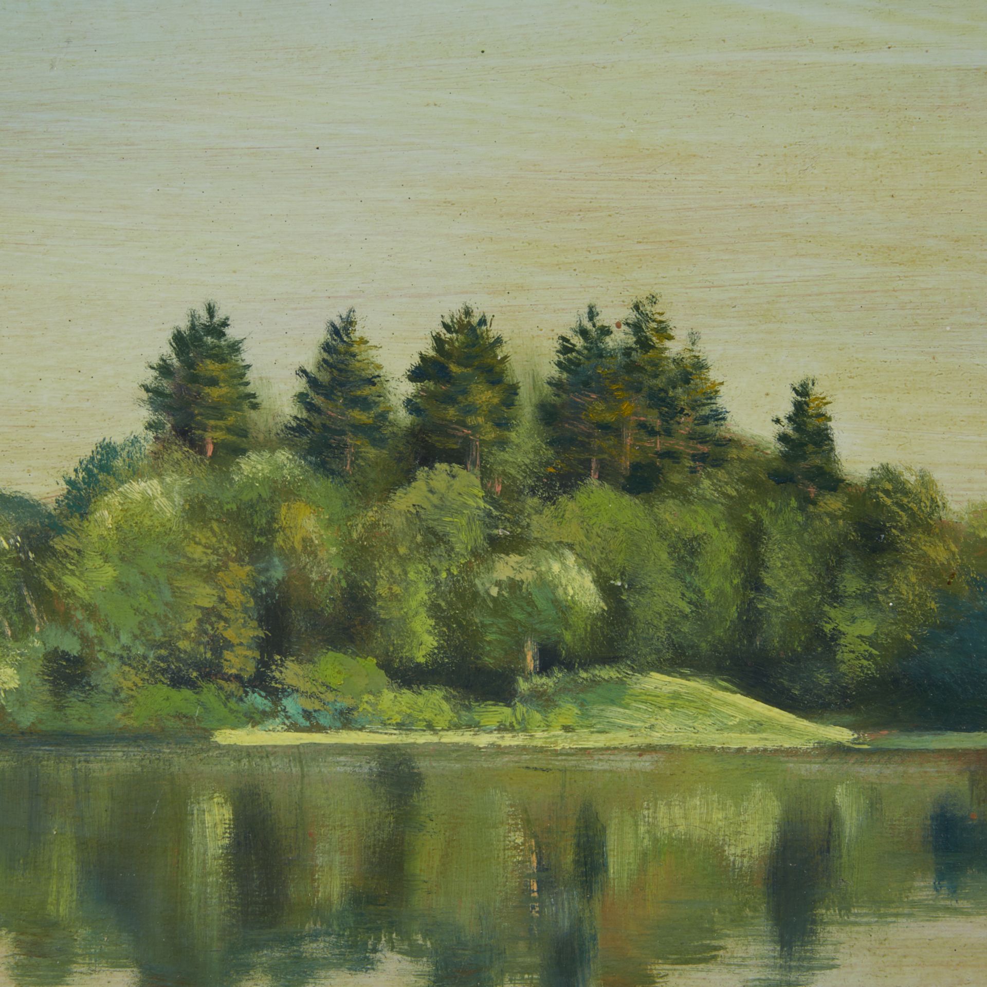 Clement Haupers "Spencer Lake" Painting 1956 - Image 3 of 8