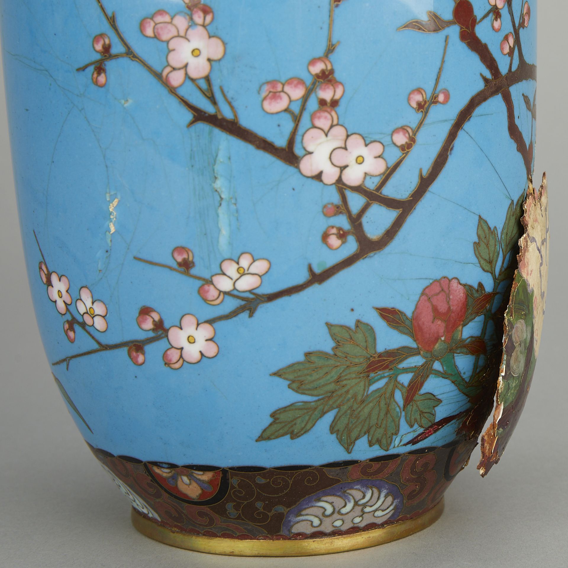 Chinese Closoinne Vase From Brewer Painting - Image 9 of 14