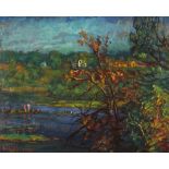 Ada Wolfe "Mississippi River - Autumn" Painting