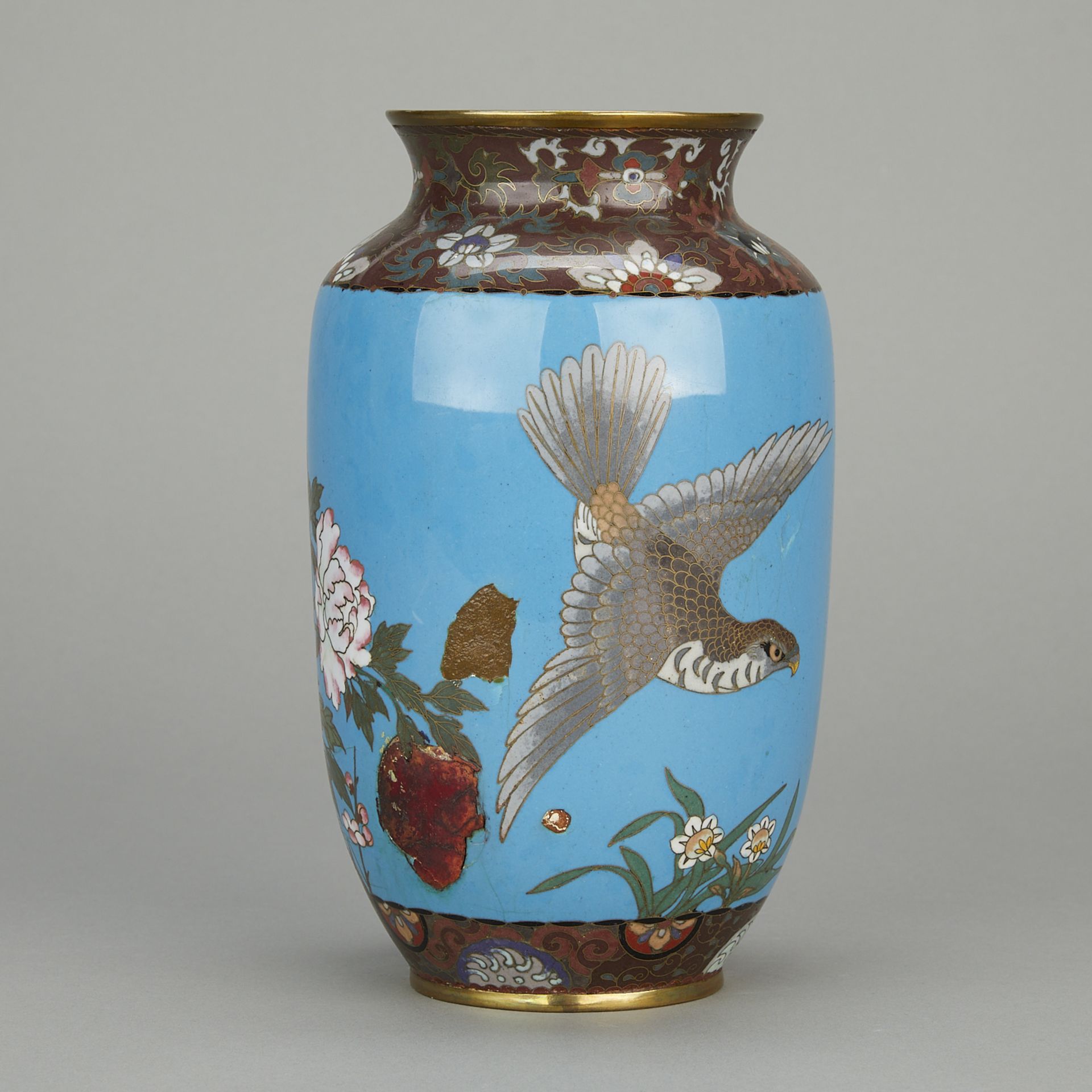 Chinese Closoinne Vase From Brewer Painting