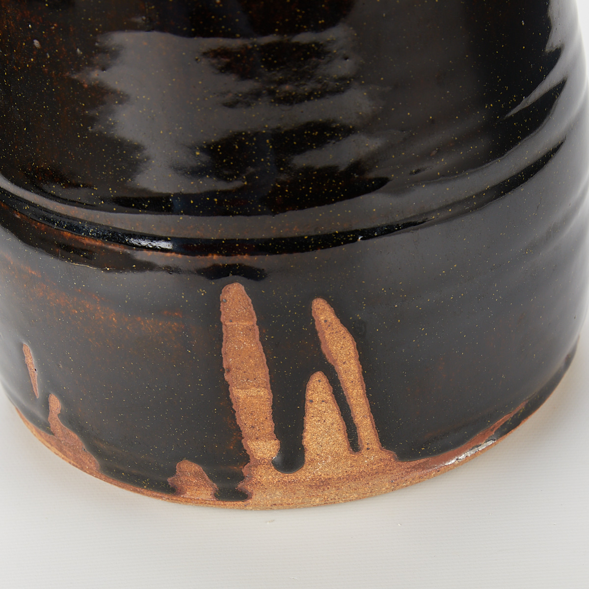 Warren MacKenzie Tall Ceramic Pot - Double Stamped - Bild 5 aus 8