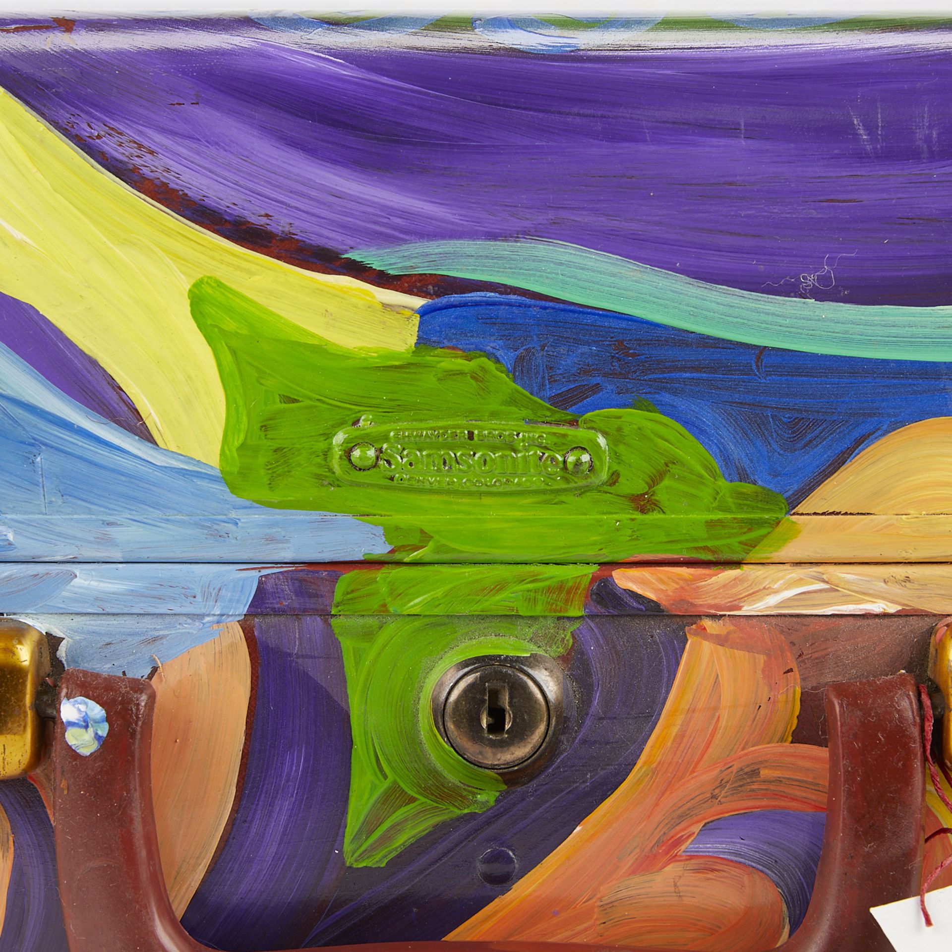 Layl McDill Abstract Painted Suitcase - Bild 12 aus 16