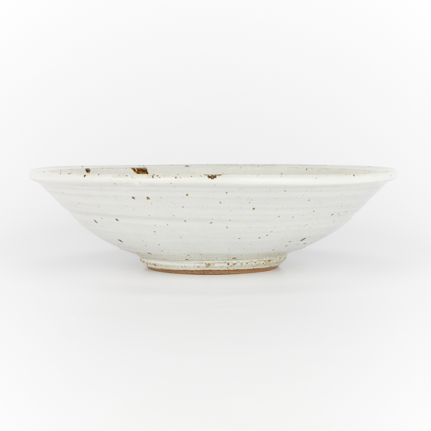 Warren MacKenzie Ceramic Splatter Bowl - Stamped - Image 6 of 9