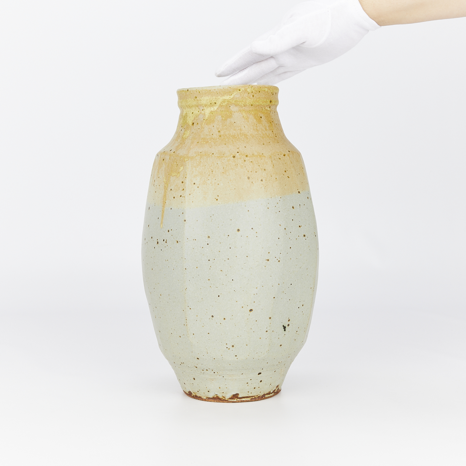 Warren Mackenzie Two Glaze Ceramic Vase