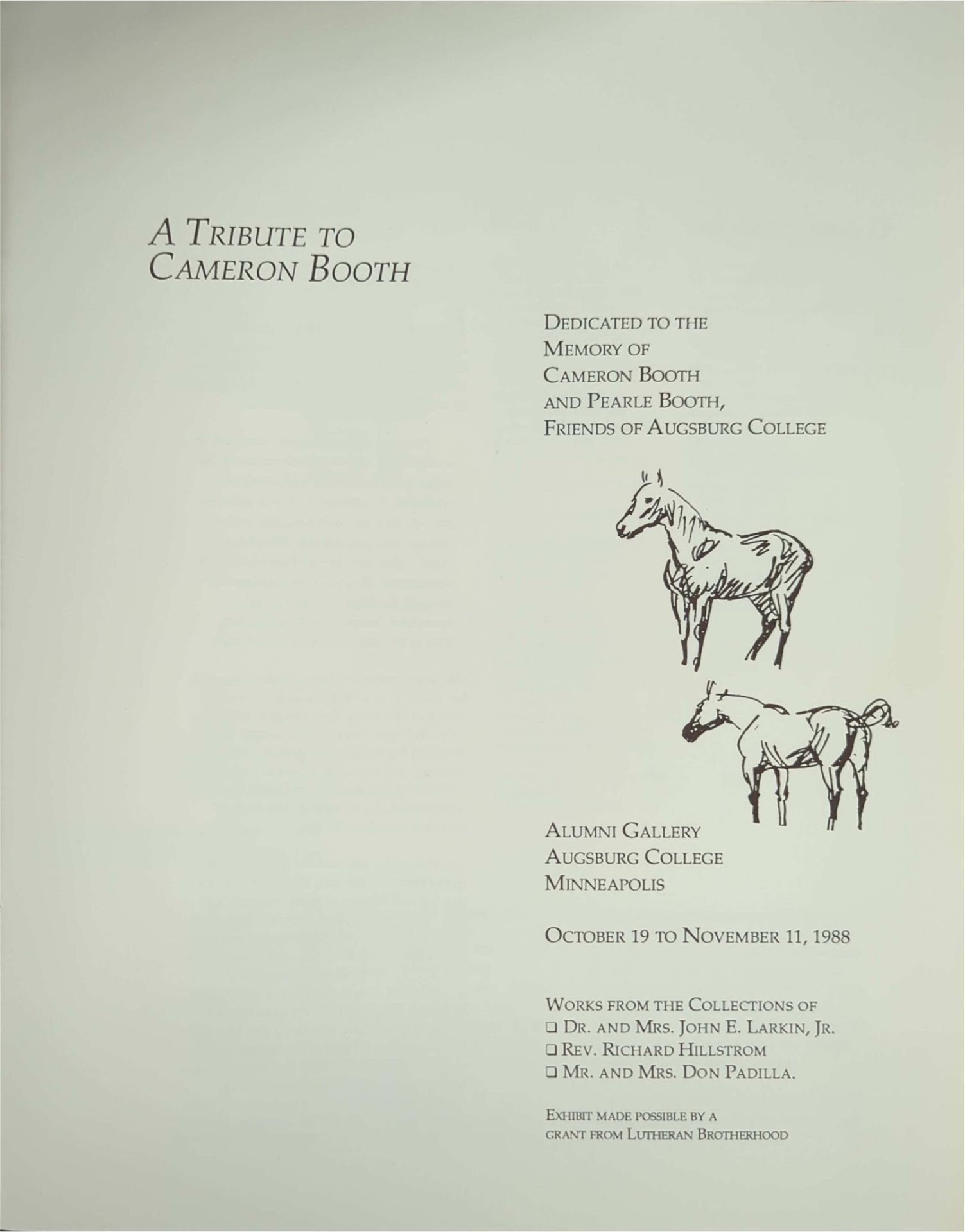 Cameron Booth "2 Bays 2 Greys" Horse Painting 1972 - Image 12 of 13