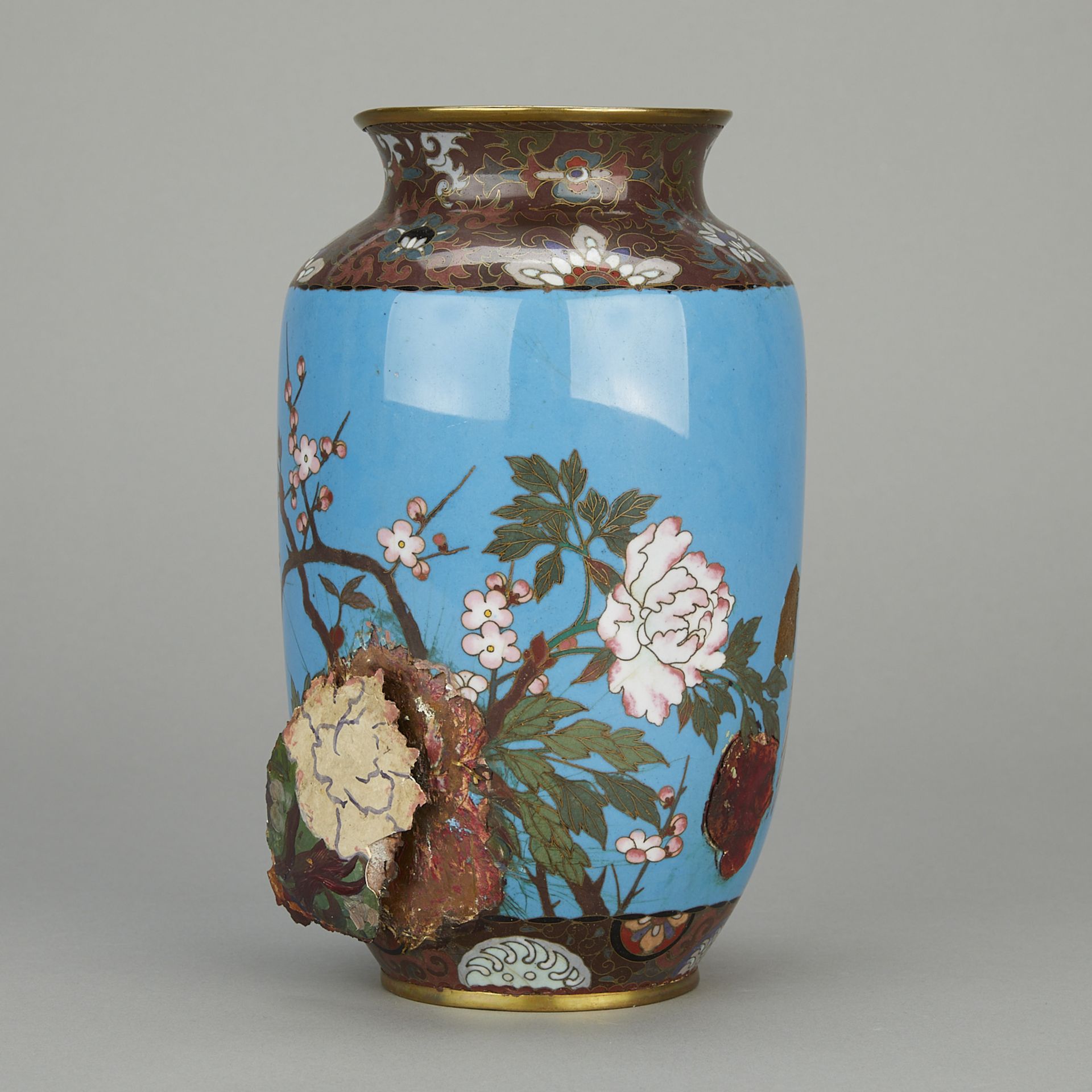 Chinese Closoinne Vase From Brewer Painting - Image 3 of 14