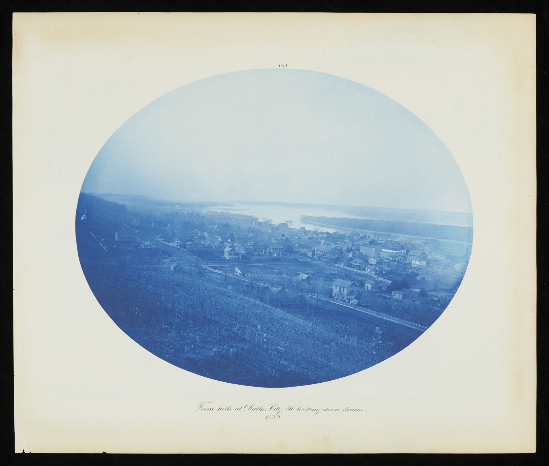 Henry Bosse Mississippi River Illinois Cyanotype - Bild 3 aus 11