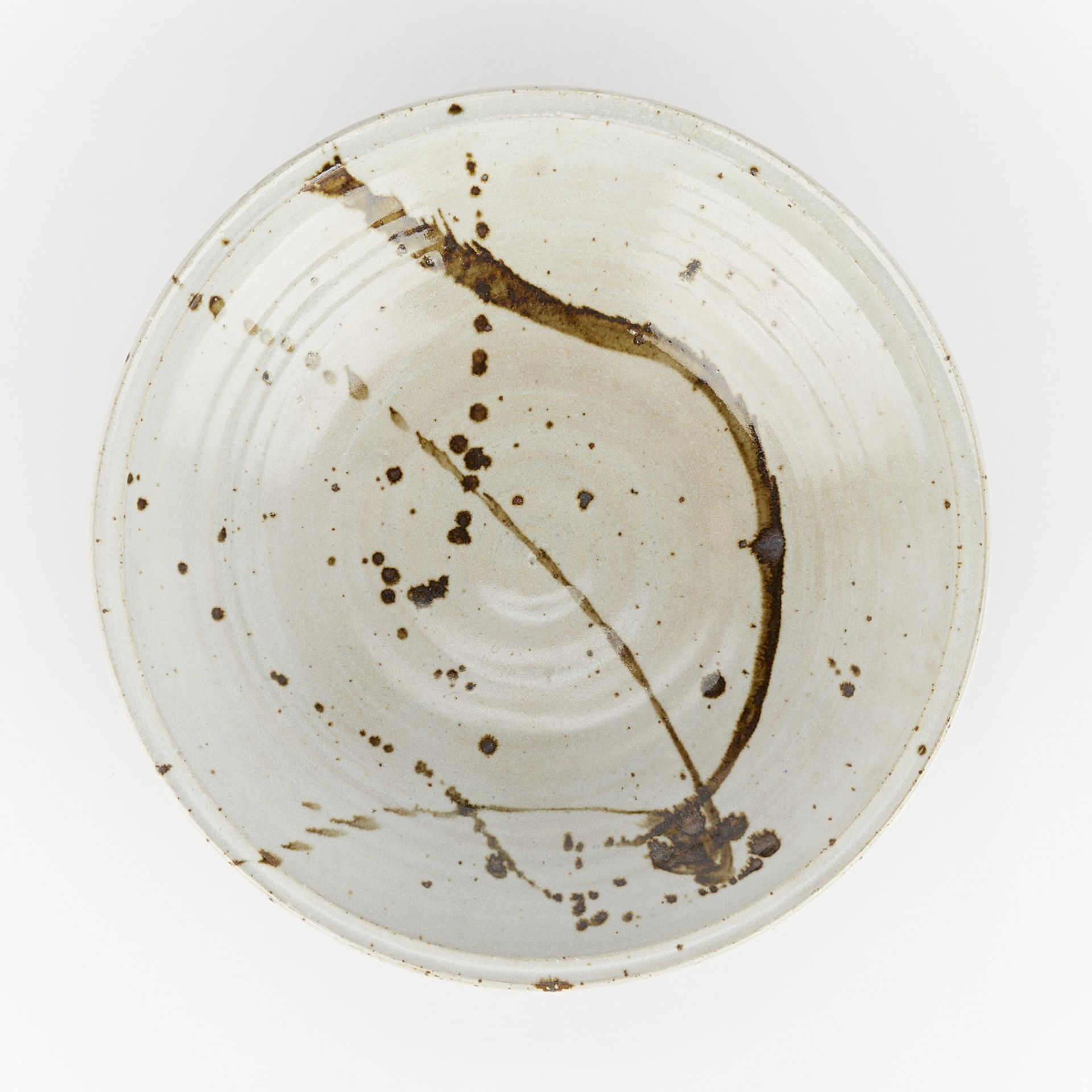 Warren MacKenzie Ceramic Splatter Bowl - Stamped - Bild 2 aus 9