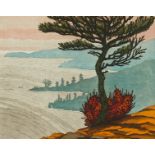 Jim Meyer "The Lone Pine" Woodblock Print