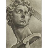 Peter Lupori Classical Bust Charcoal Drawing 1940