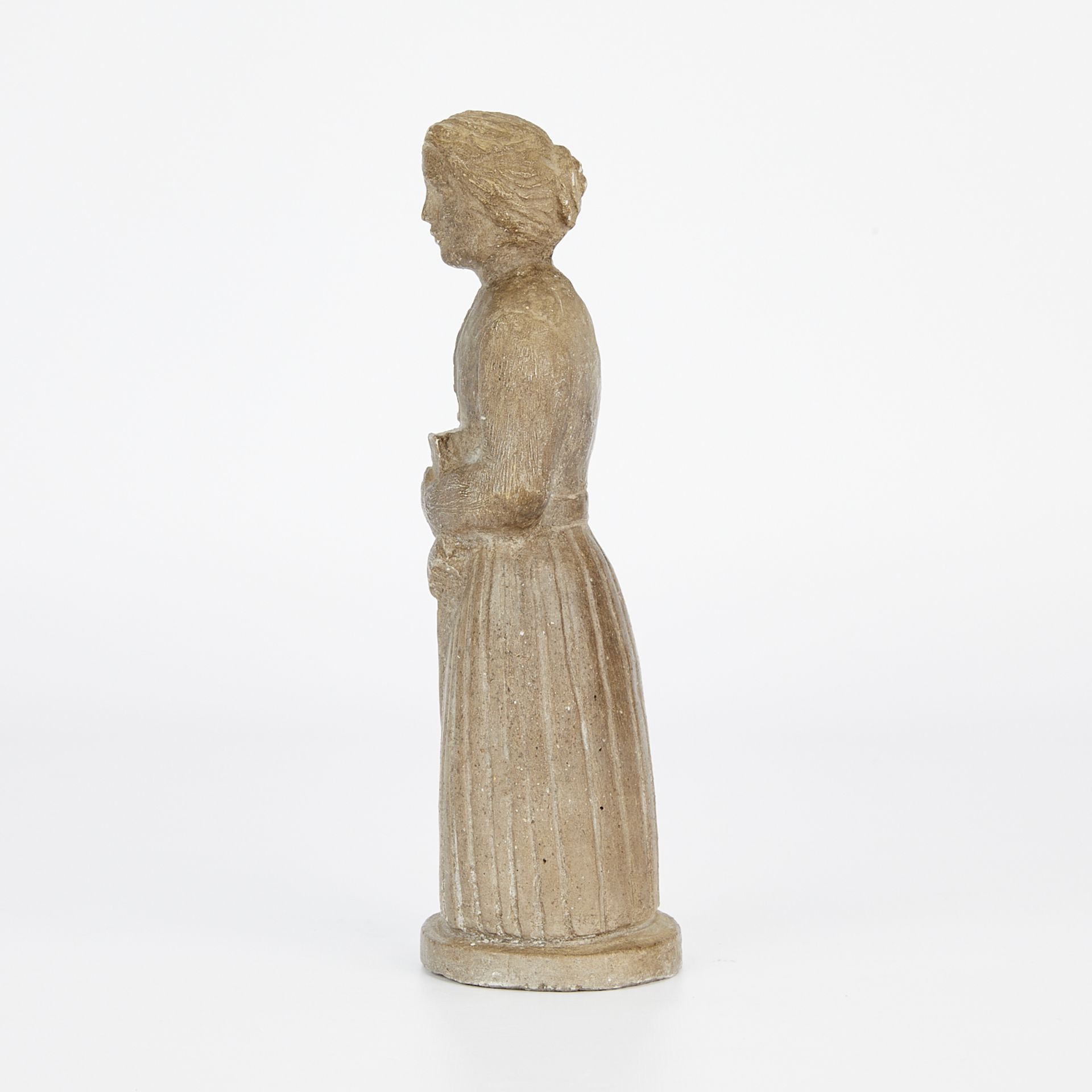 John Rood Sculpture of a Sweeping Woman - Image 4 of 9