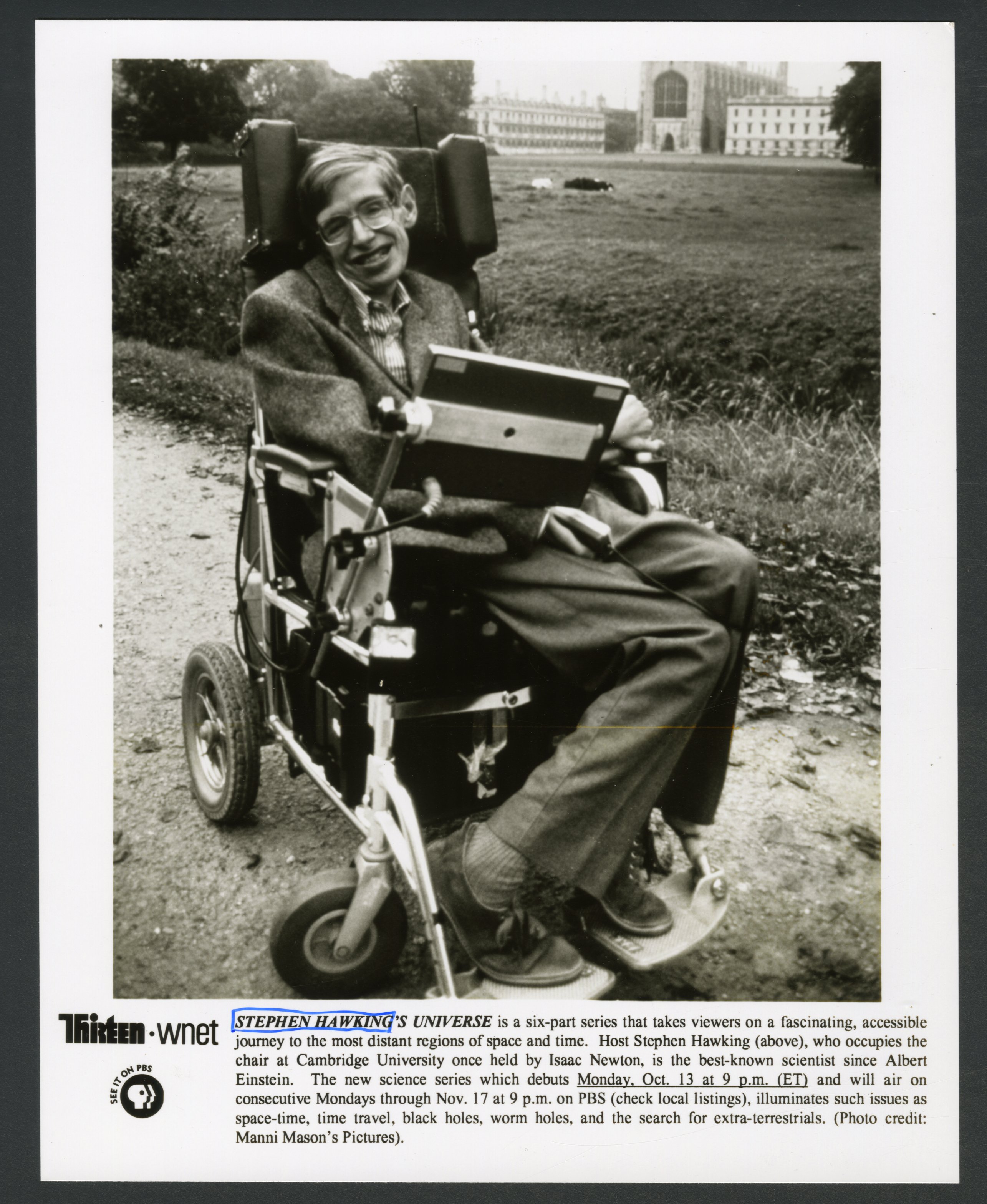 Stephen Hawking Photo from Star Tribune Archives